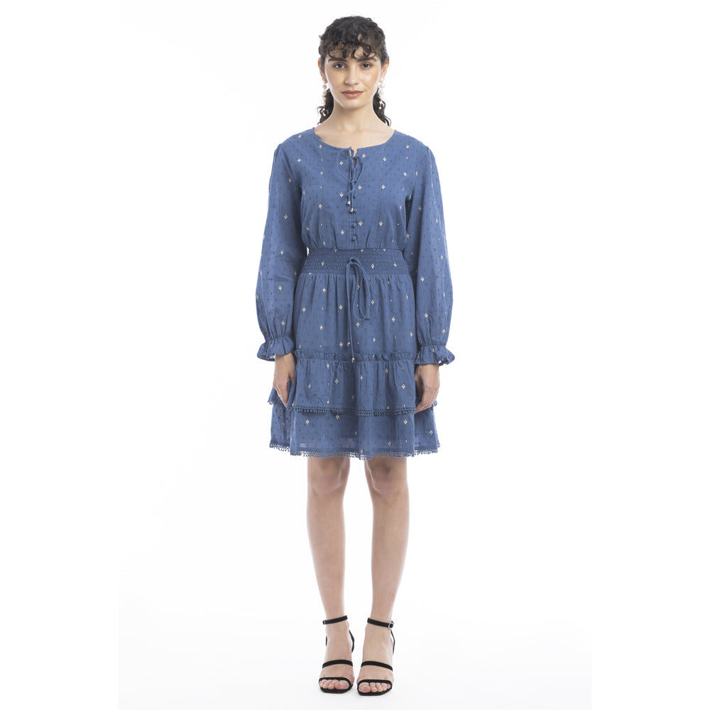 Jasmine Embroidered  Accent Dress - Myra USA