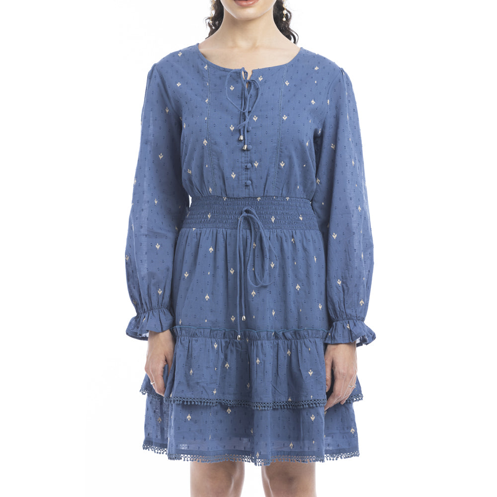 Jasmine Embroidered  Accent Dress - Myra USA