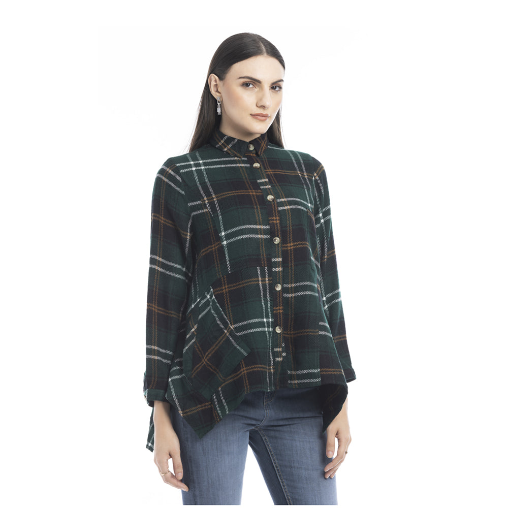 Carrington Plaid Pattern Shirt - Myra USA