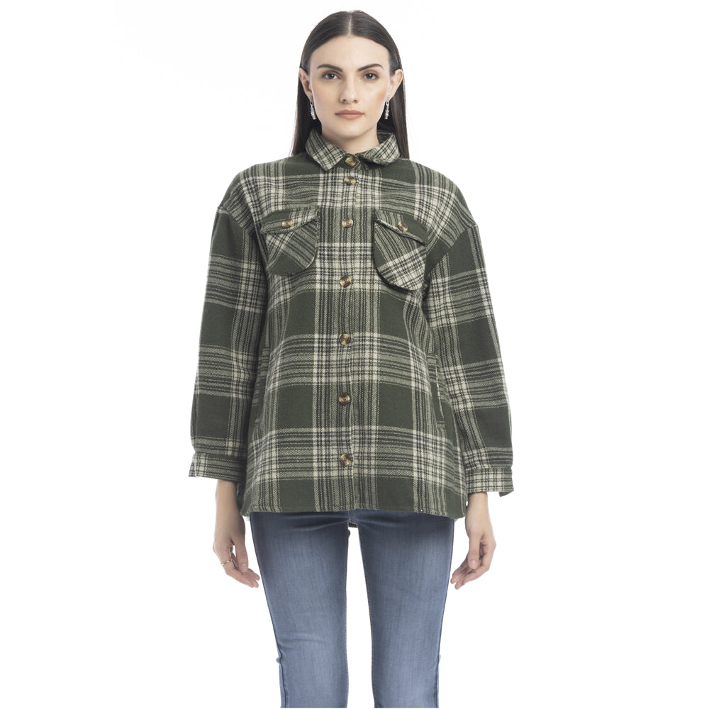 Dawn Plaid Pattern Shirt - Myra USA