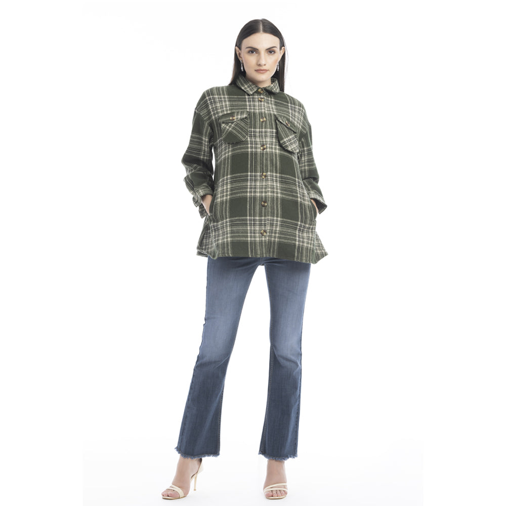 Dawn Plaid Pattern Shirt - Myra USA