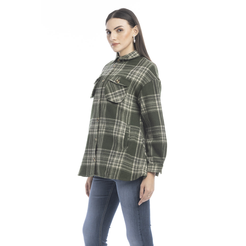 Dawn Plaid Pattern Shirt - Myra USA