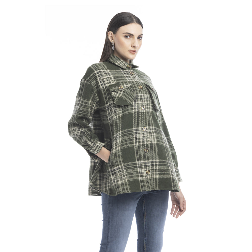 Dawn Plaid Pattern Shirt - Myra USA