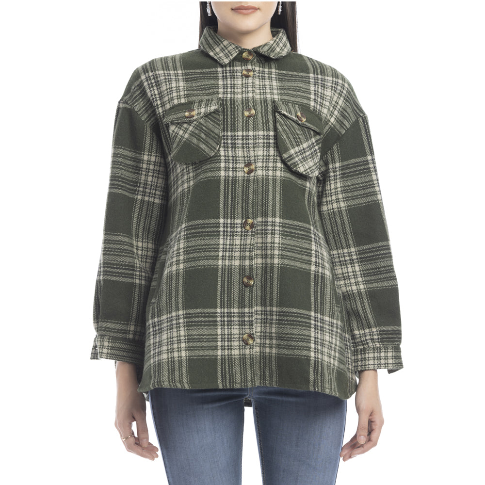 Dawn Plaid Pattern Shirt - Myra USA
