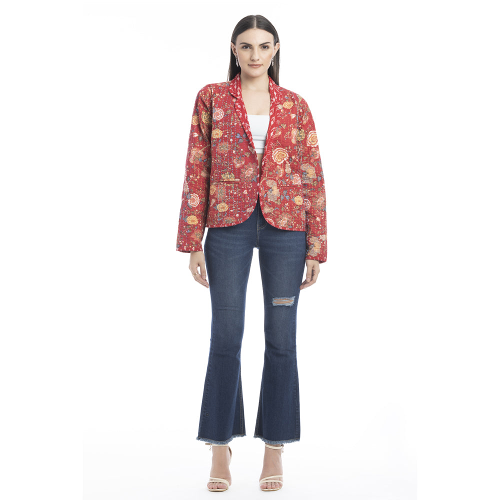 Evelyn Floral Stitched Jacket - Myra USA