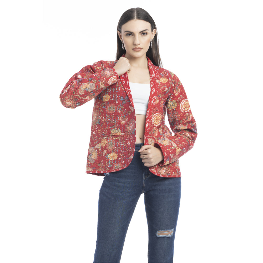 Evelyn Floral Stitched Jacket - Myra USA