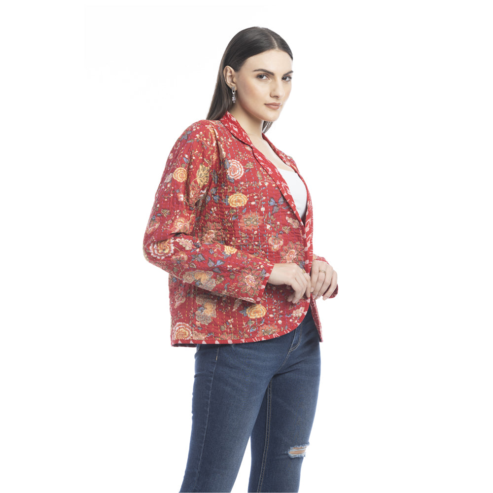 Evelyn Floral Stitched Jacket - Myra USA