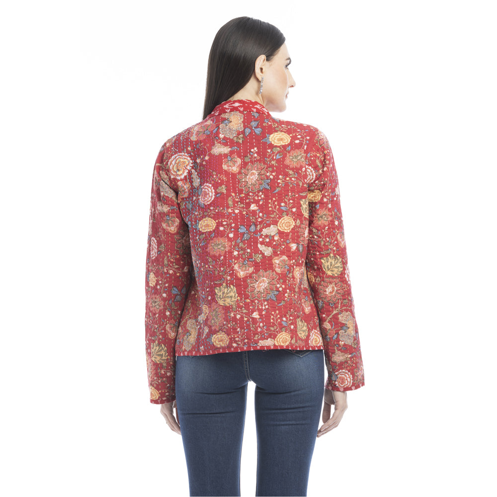 Evelyn Floral Stitched Jacket - Myra USA