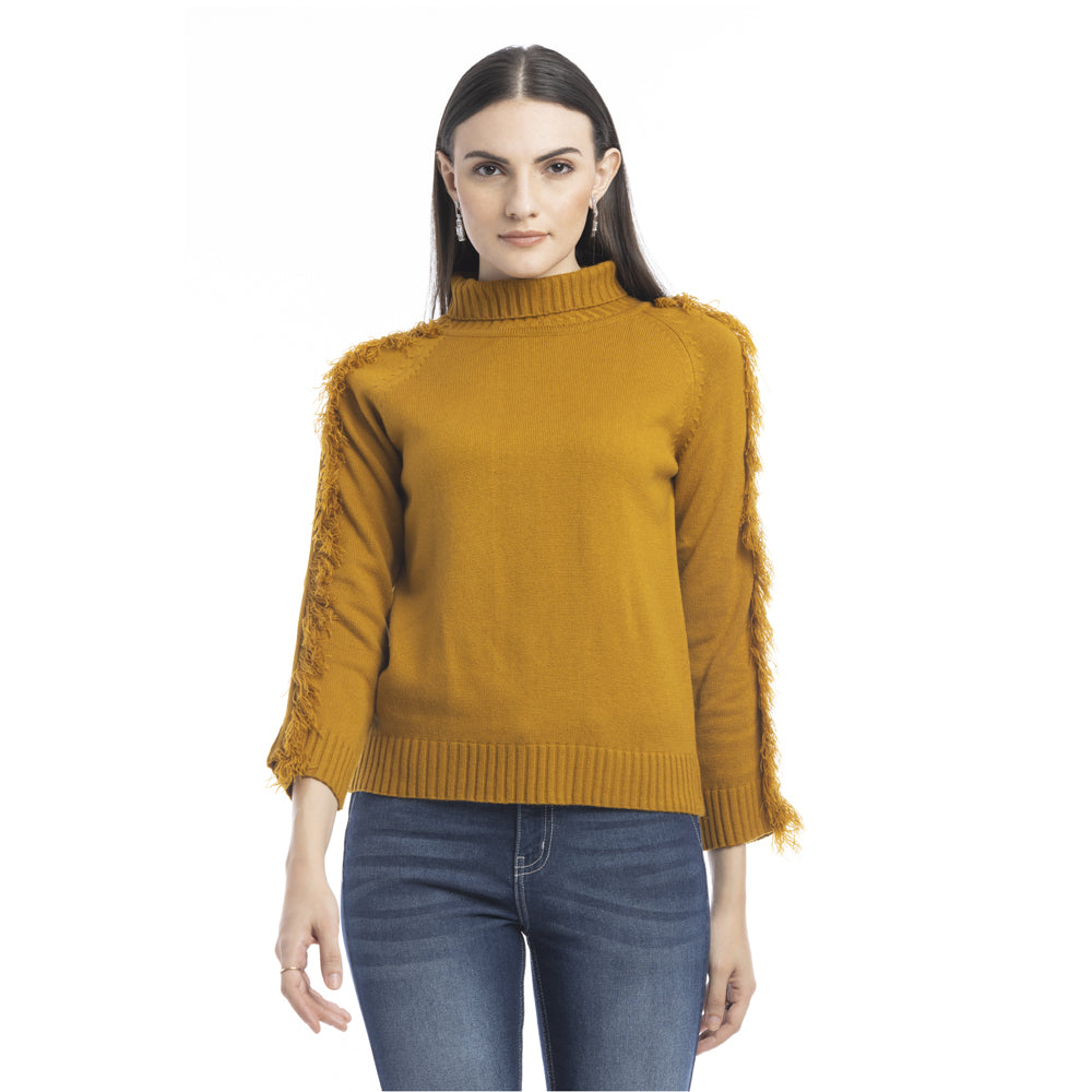 Milani Fringe Accent Sweater - Myra USA