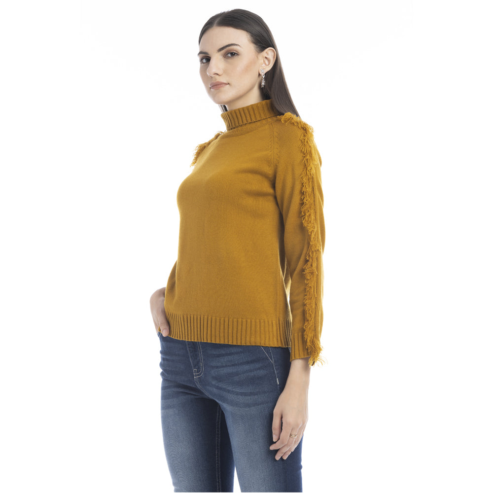 Milani Fringe Accent Sweater - Myra USA
