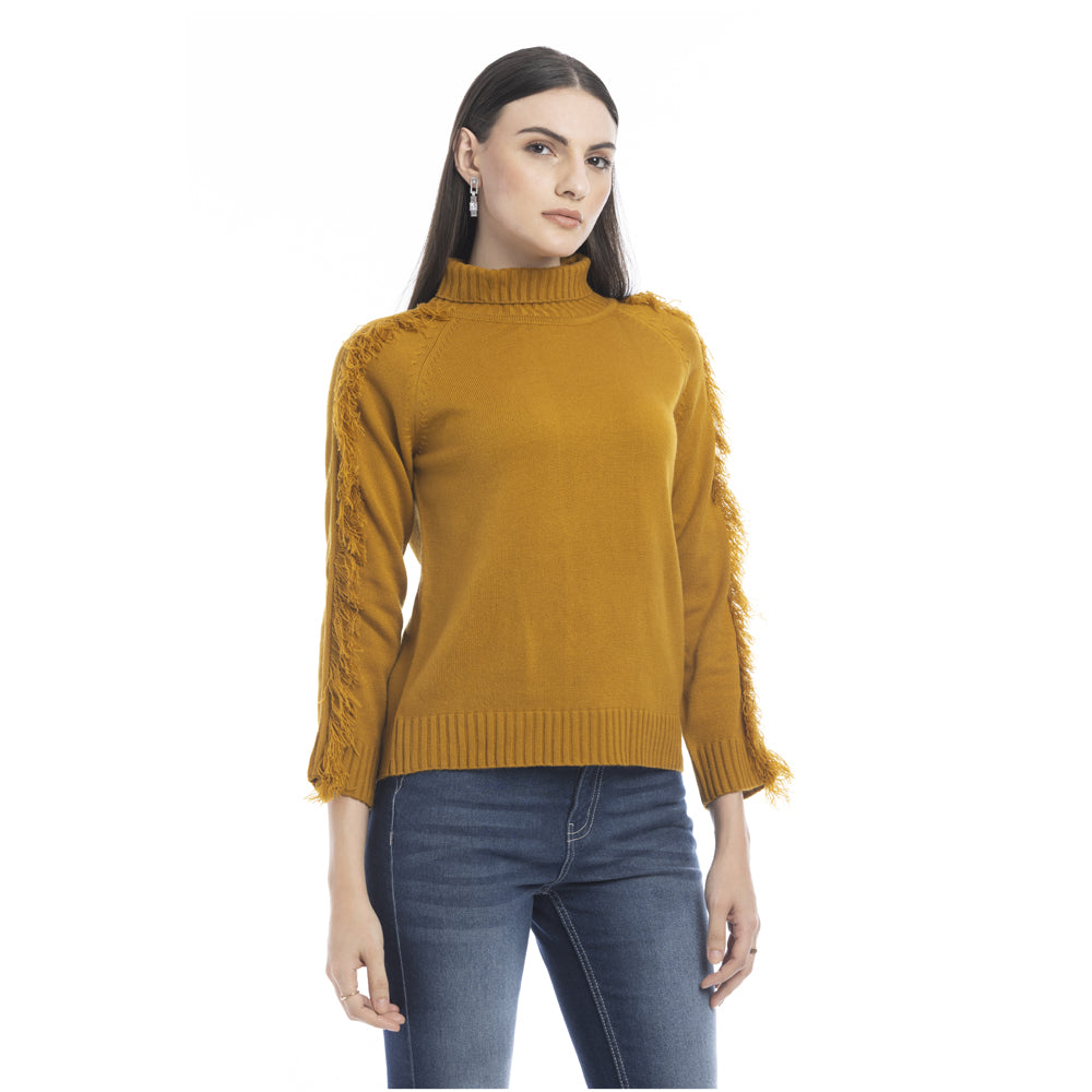 Milani Fringe Accent Sweater - Myra USA