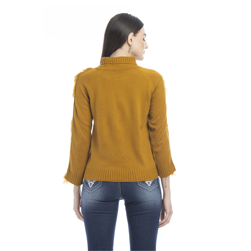 Milani Fringe Accent Sweater - Myra USA