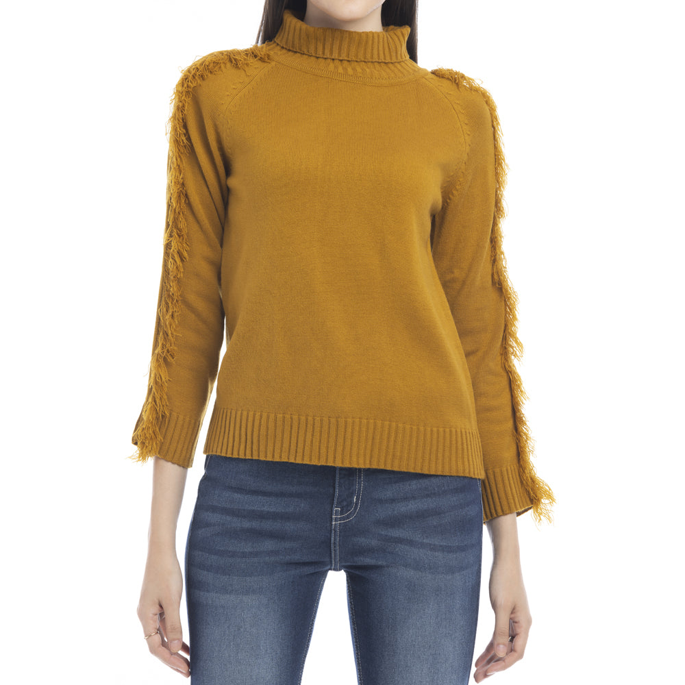 Milani Fringe Accent Sweater - Myra USA