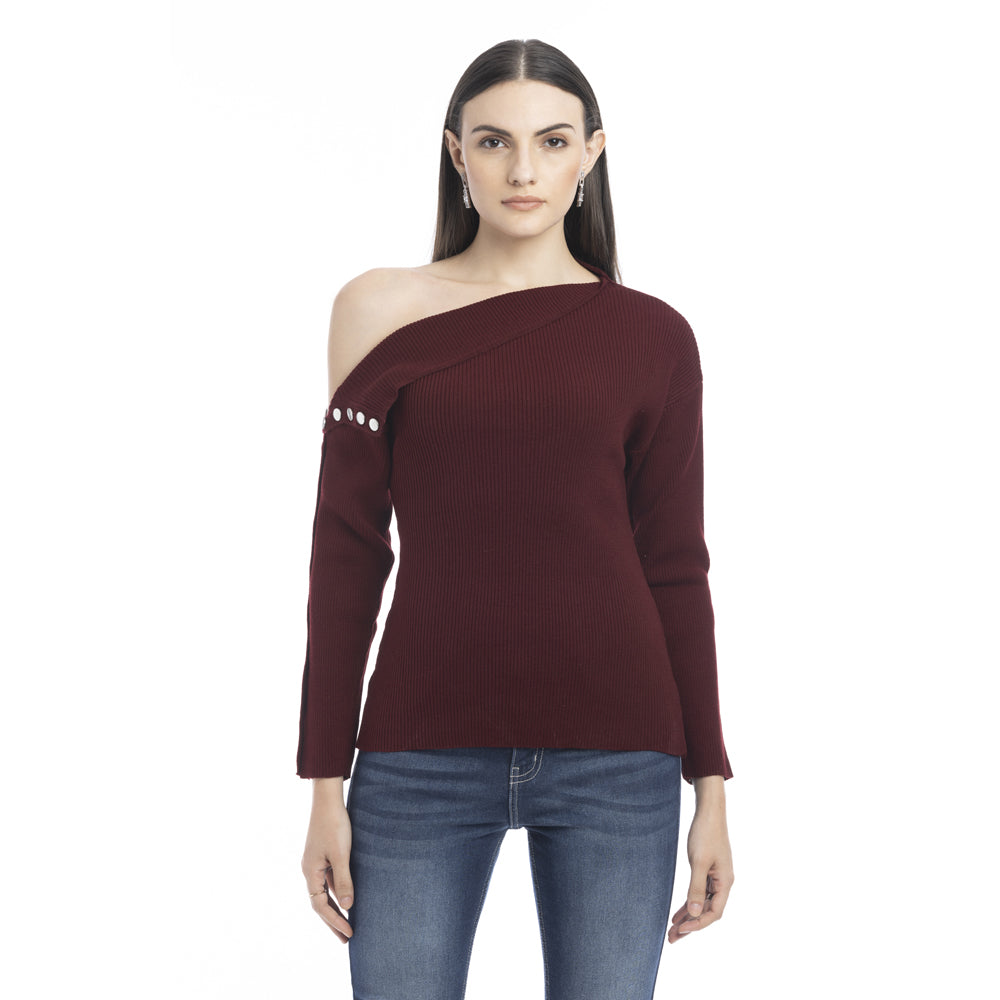 Kendall Side Button Sweater - Myra USA
