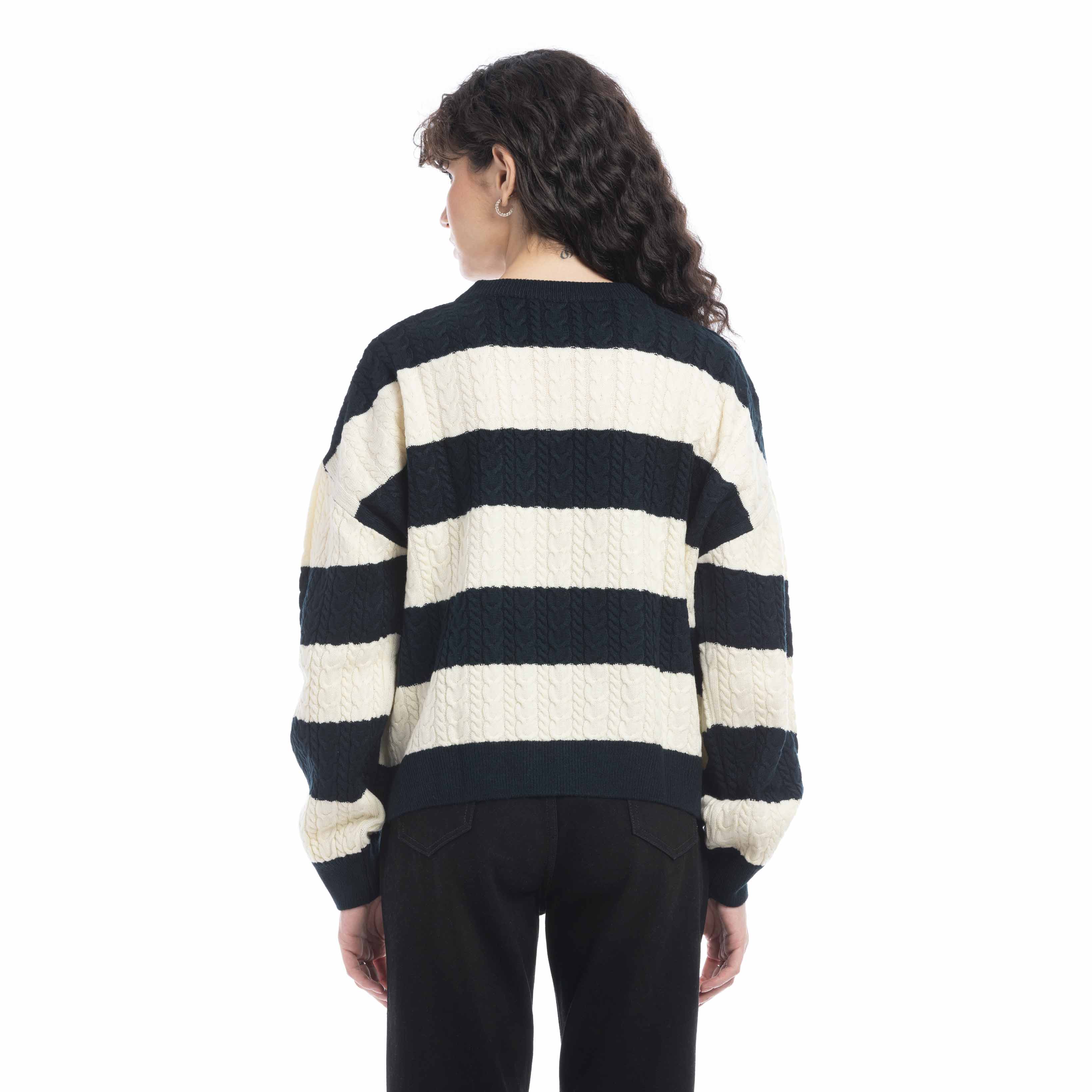 Logan Striped Knit Sweater - Myra USA
