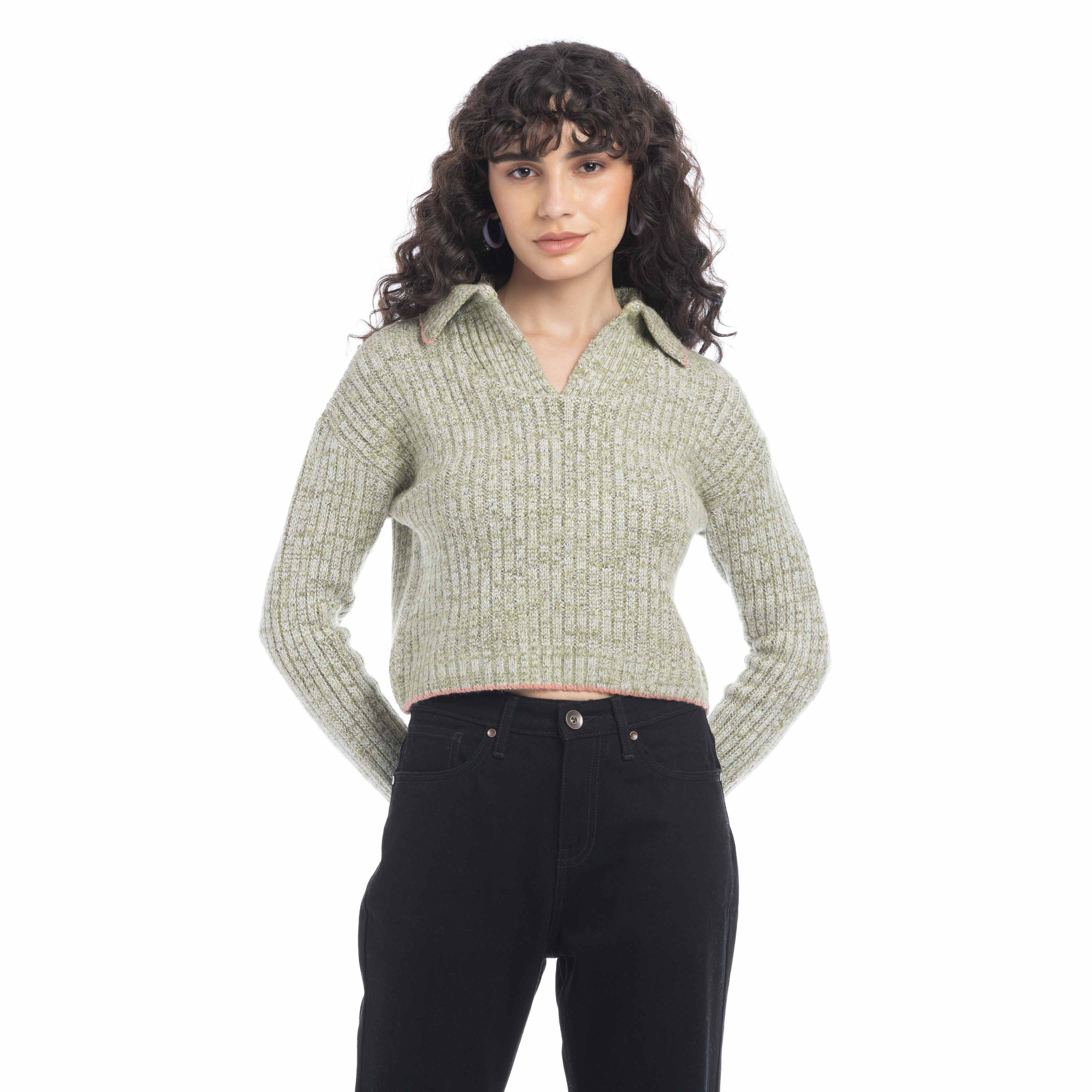 Hallie Contoured Knit Sweater - Myra USA