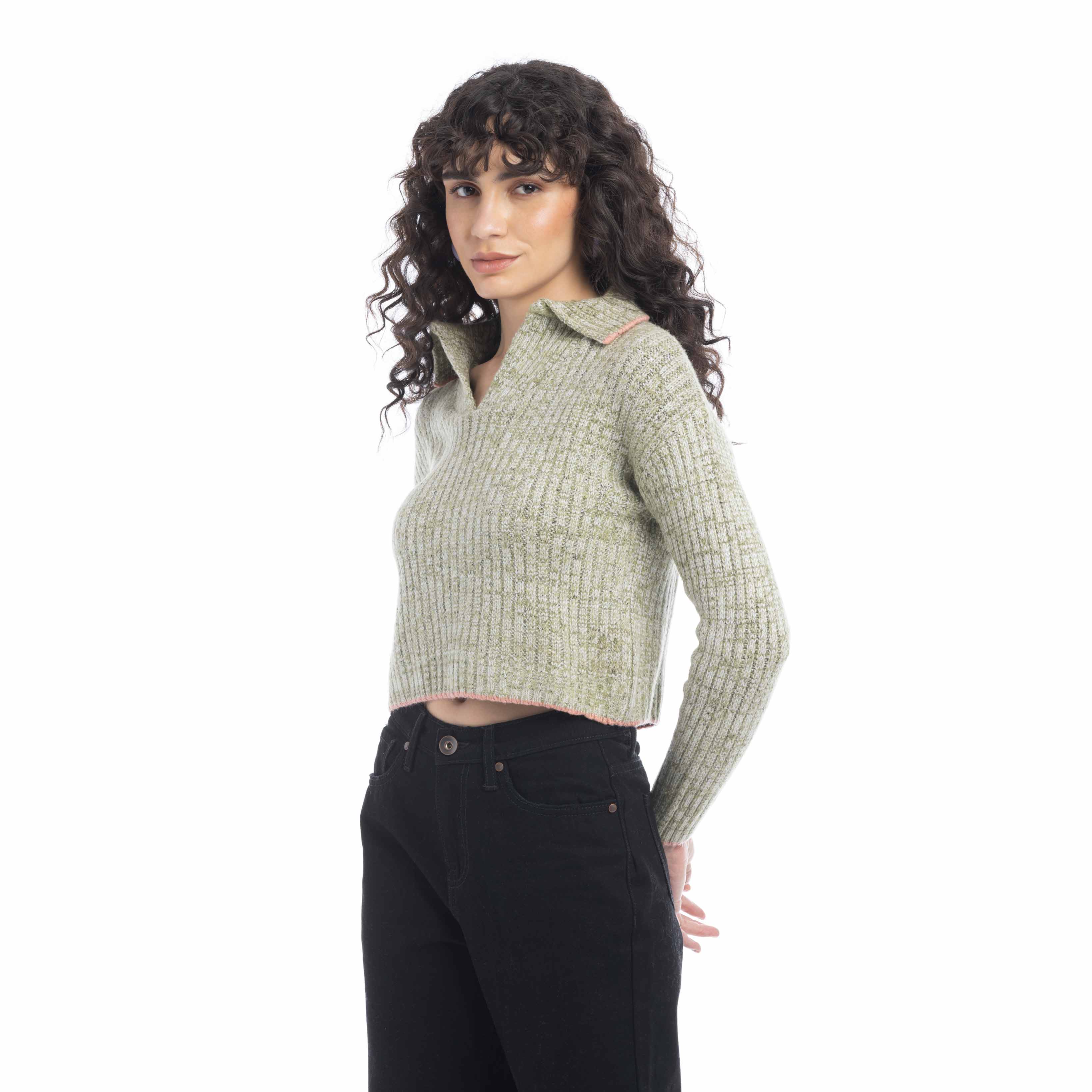 Hallie Contoured Knit Sweater - Myra USA