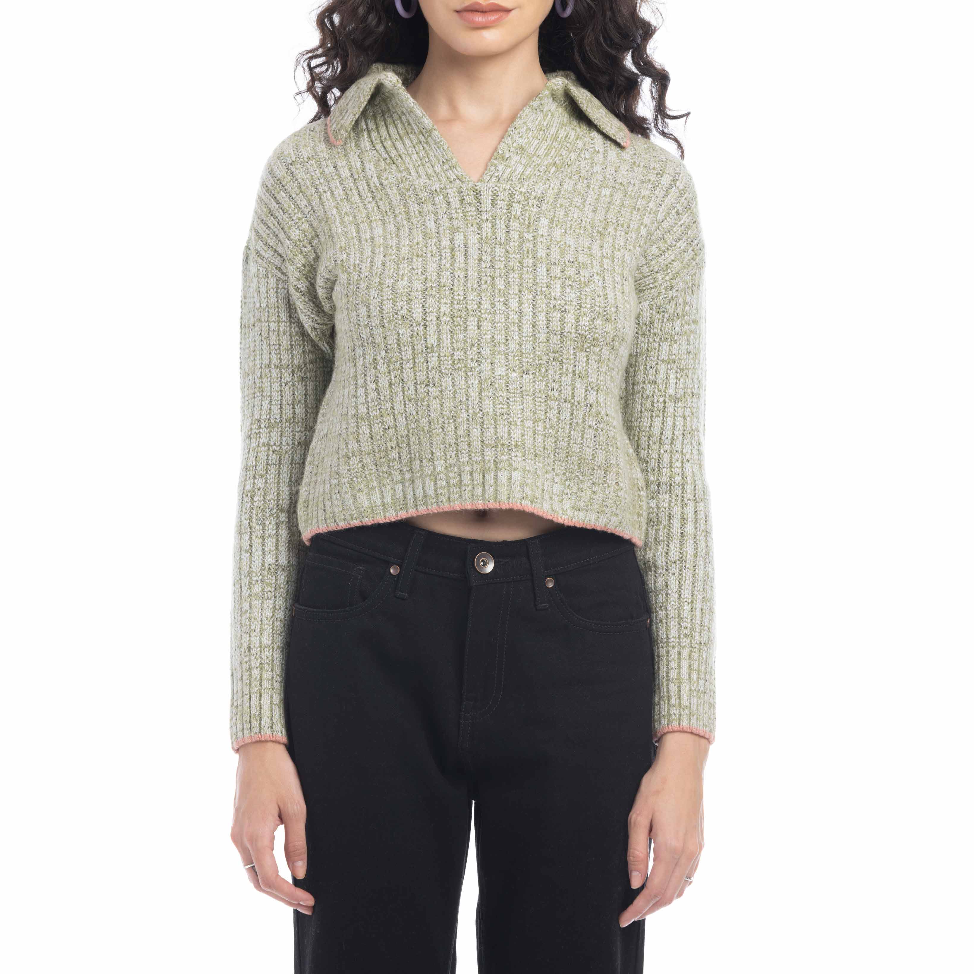 Hallie Contoured Knit Sweater - Myra USA
