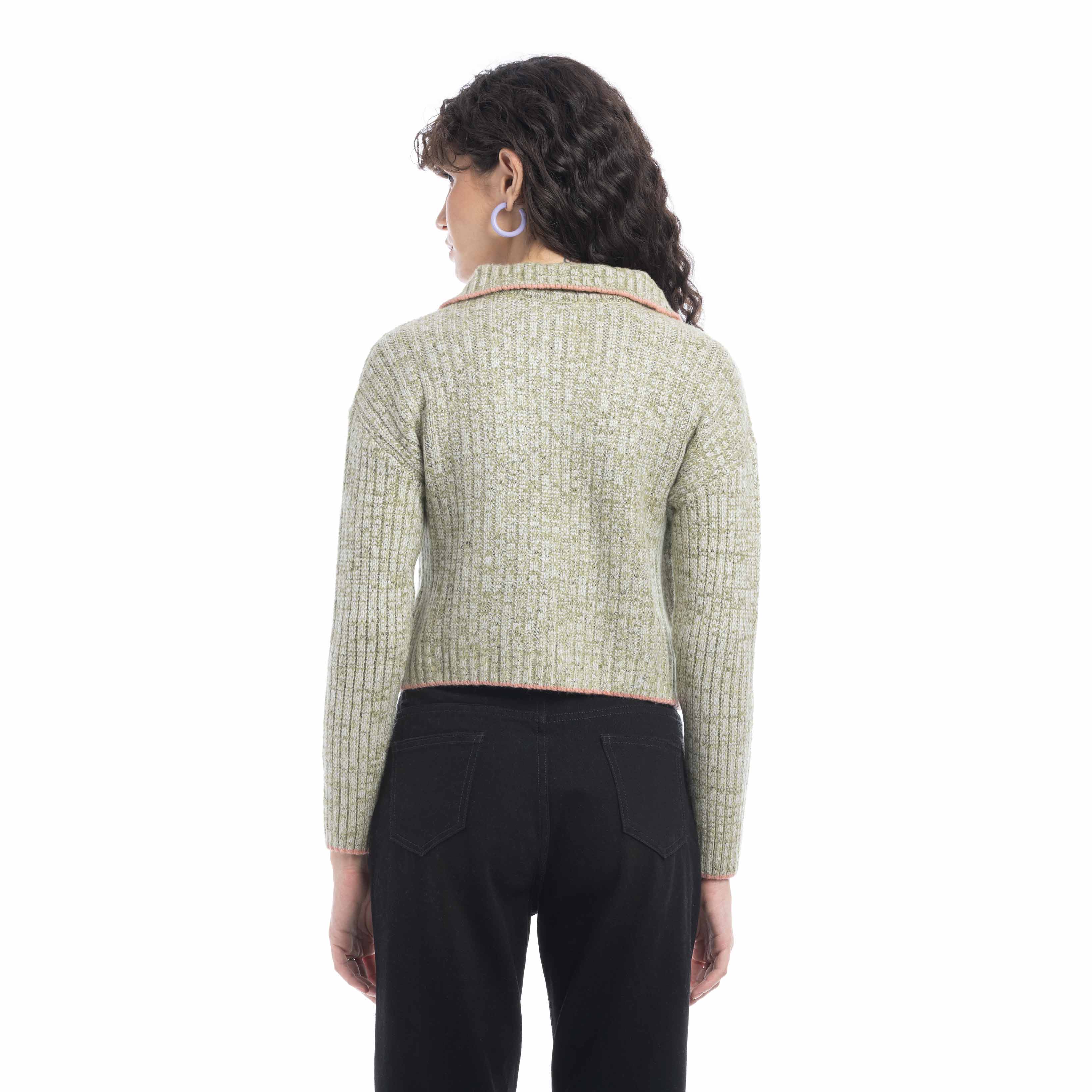 Hallie Contoured Knit Sweater - Myra USA