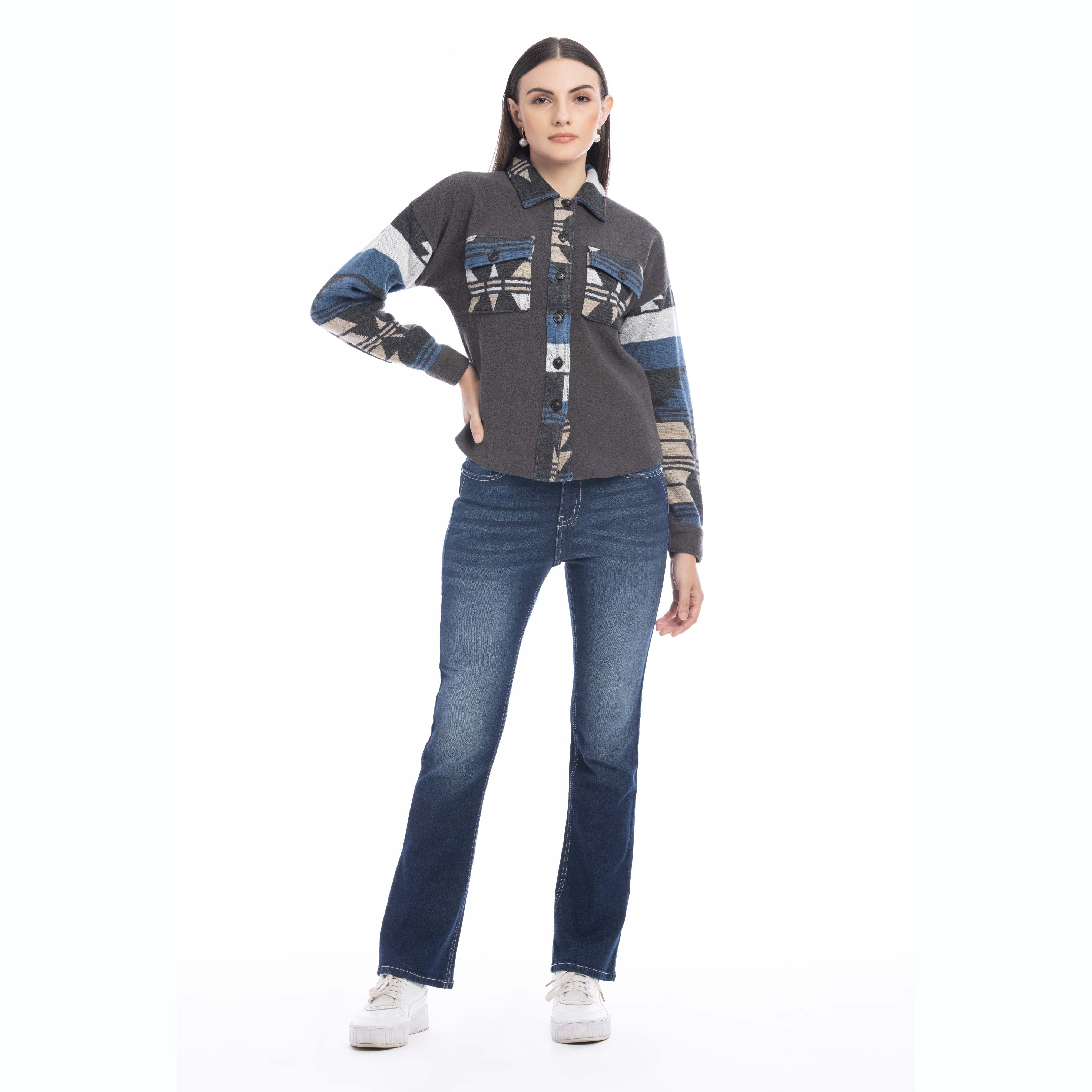 Willa Dessert Winds Shacket Sweater - Myra USA