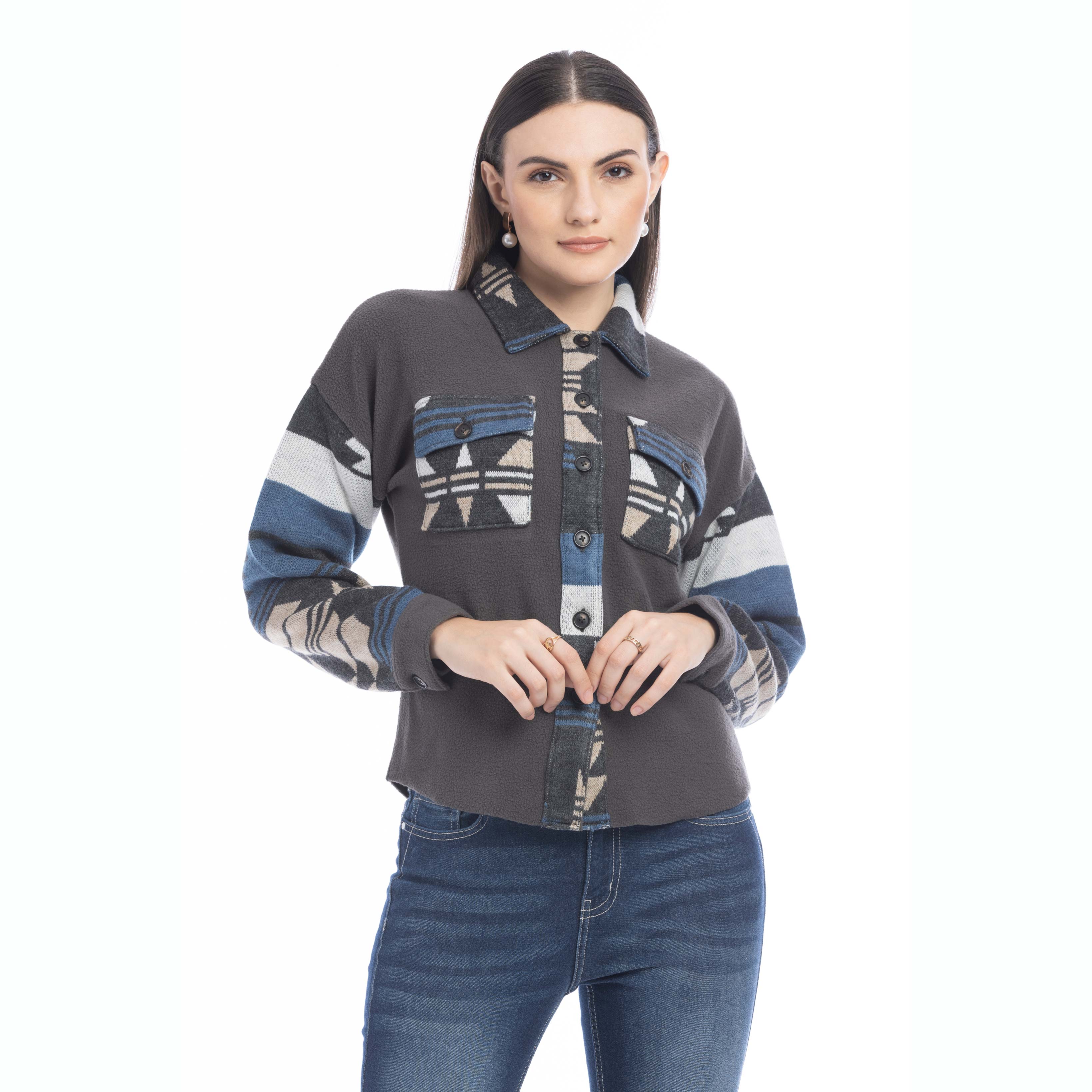 Willa Dessert Winds Shacket Sweater - Myra USA