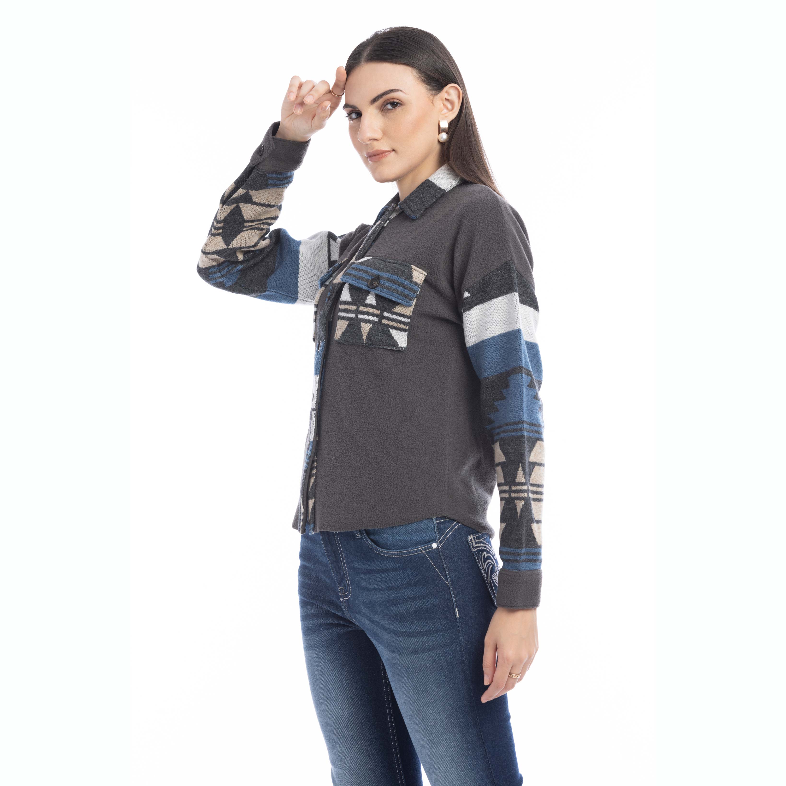 Willa Dessert Winds Shacket Sweater - Myra USA