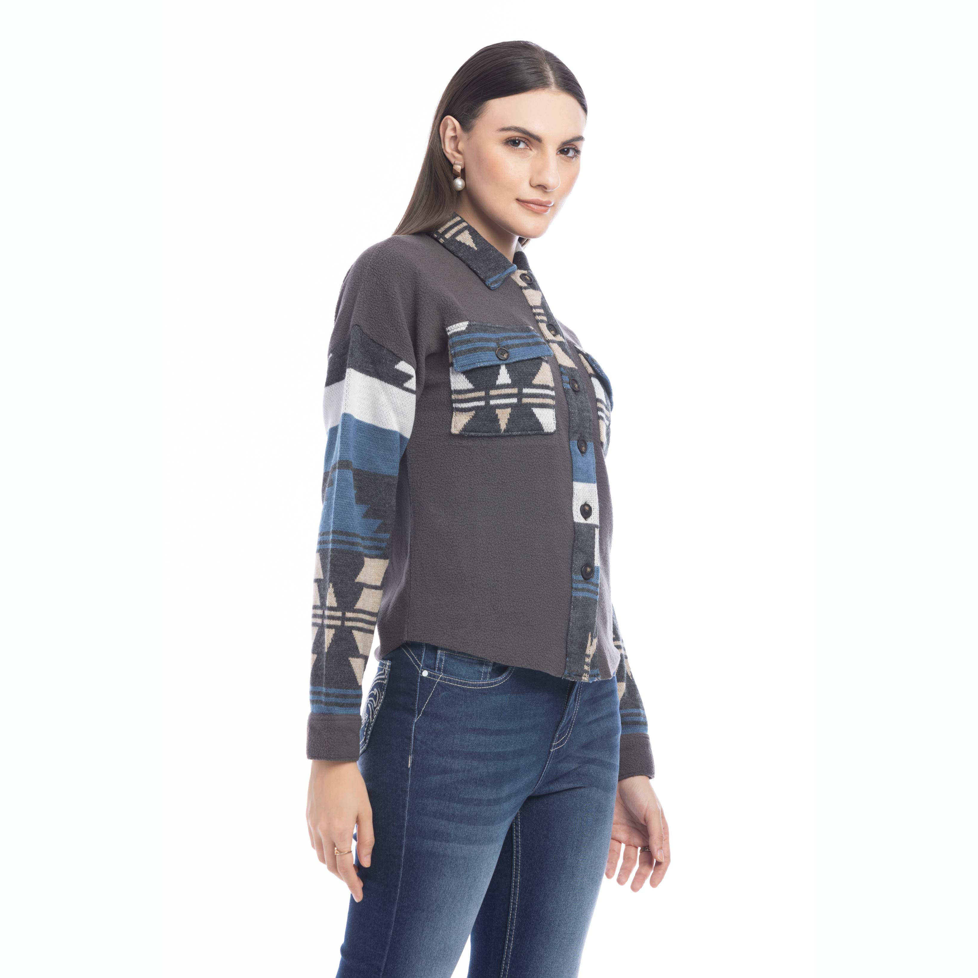 Willa Dessert Winds Shacket Sweater - Myra USA