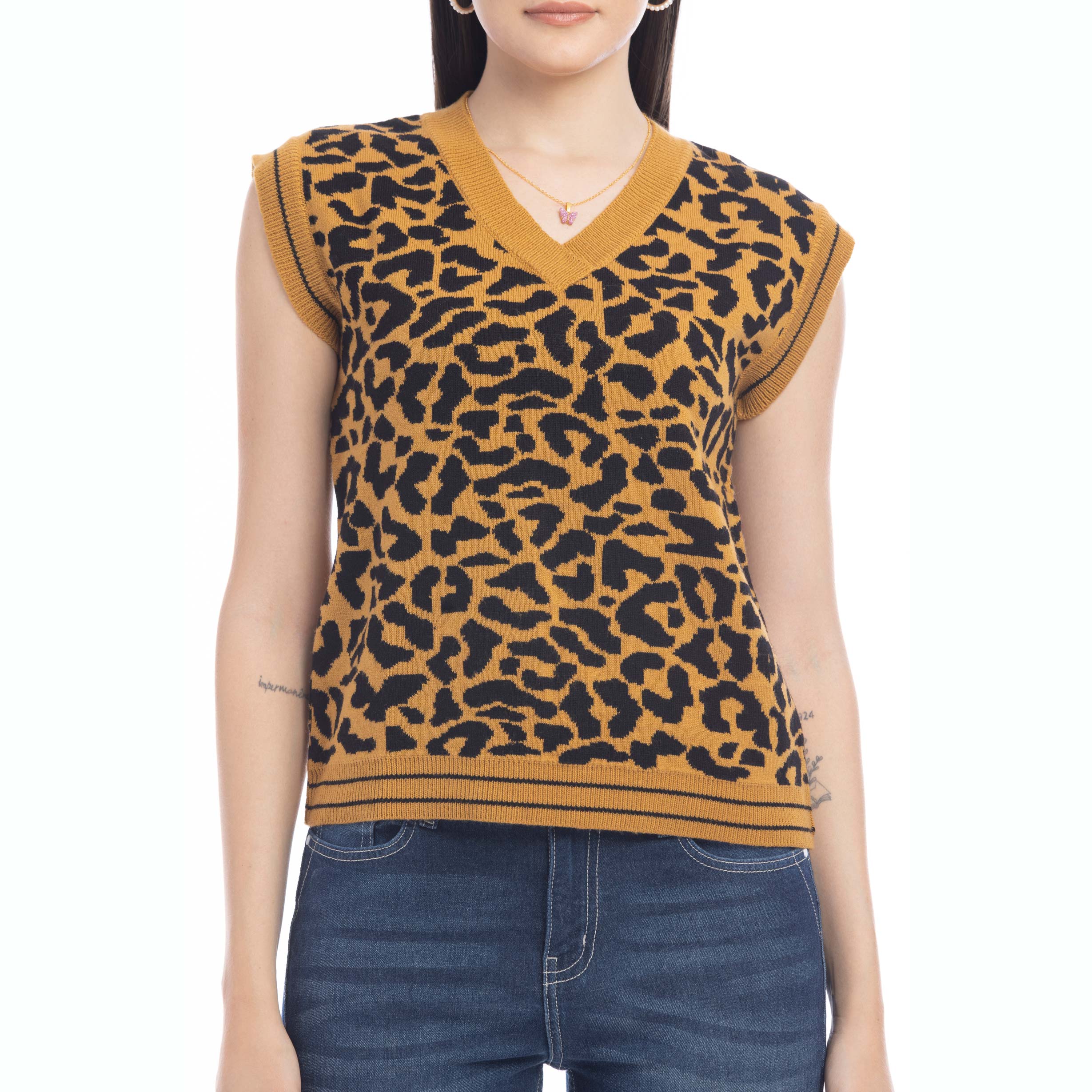 Duma Animal Print Sweater - Myra USA