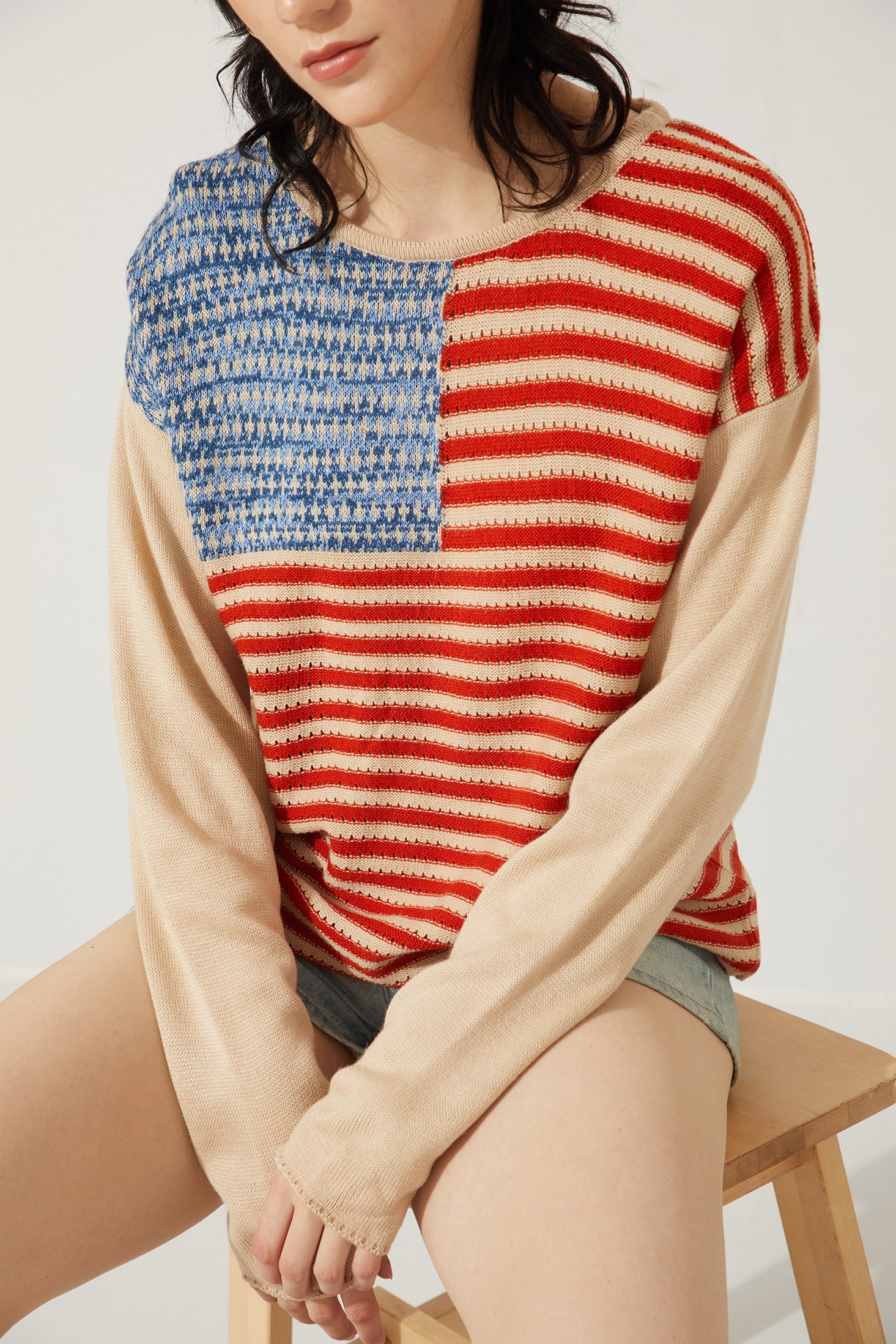 Destiny Flag Knit Sweater - Myra USA