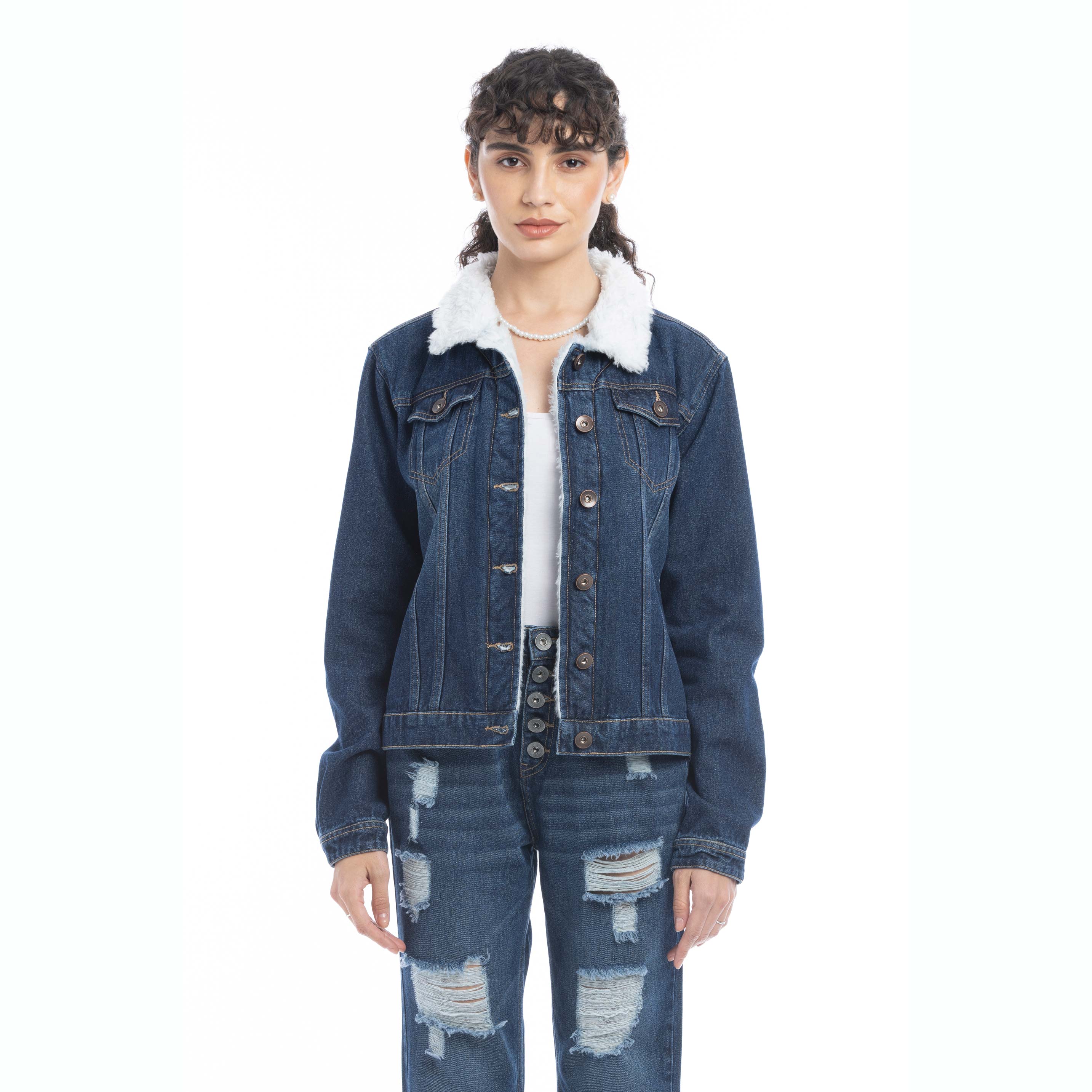 Addilyn Fleece Lined Denim Jacket - Myra USA