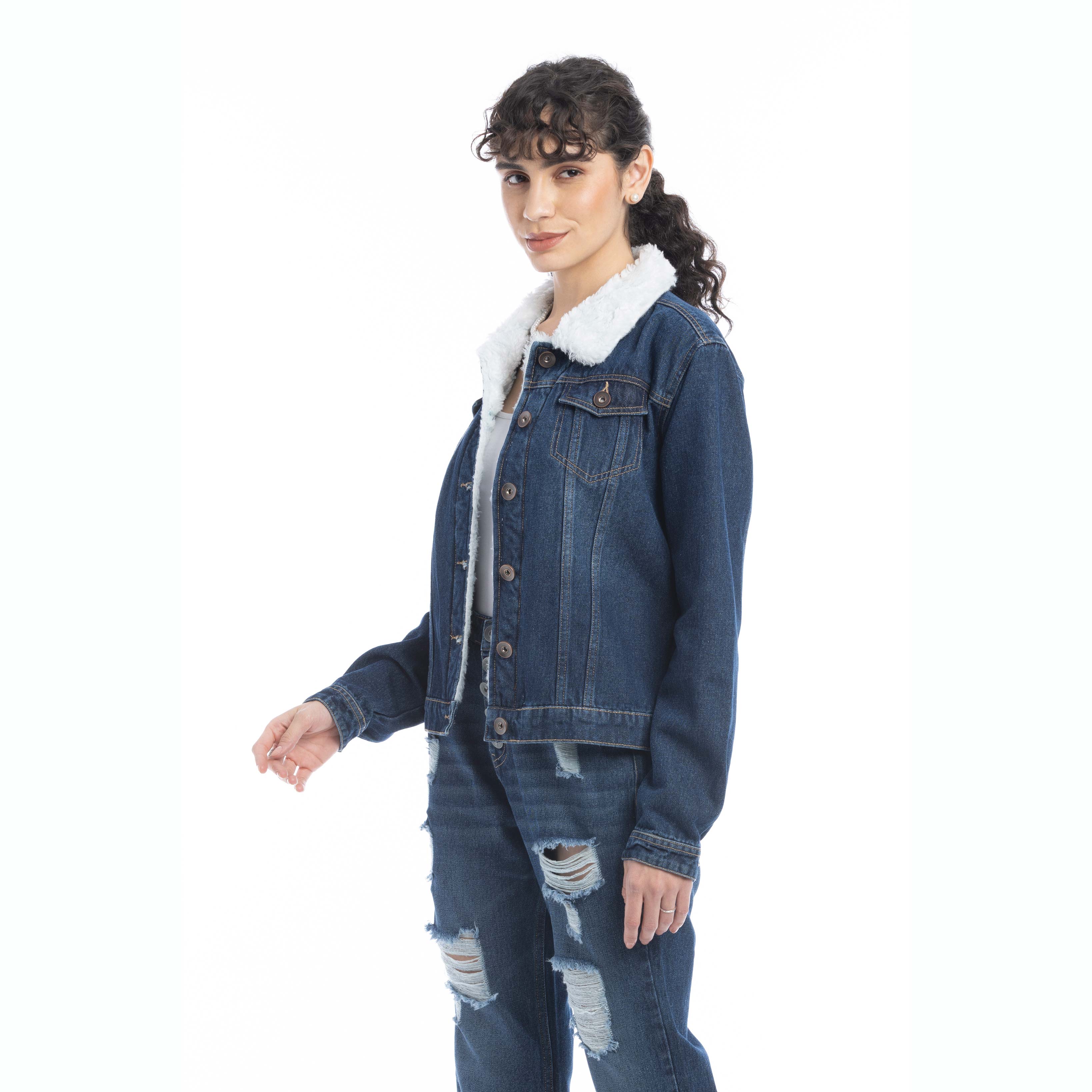 Addilyn Fleece Lined Denim Jacket - Myra USA