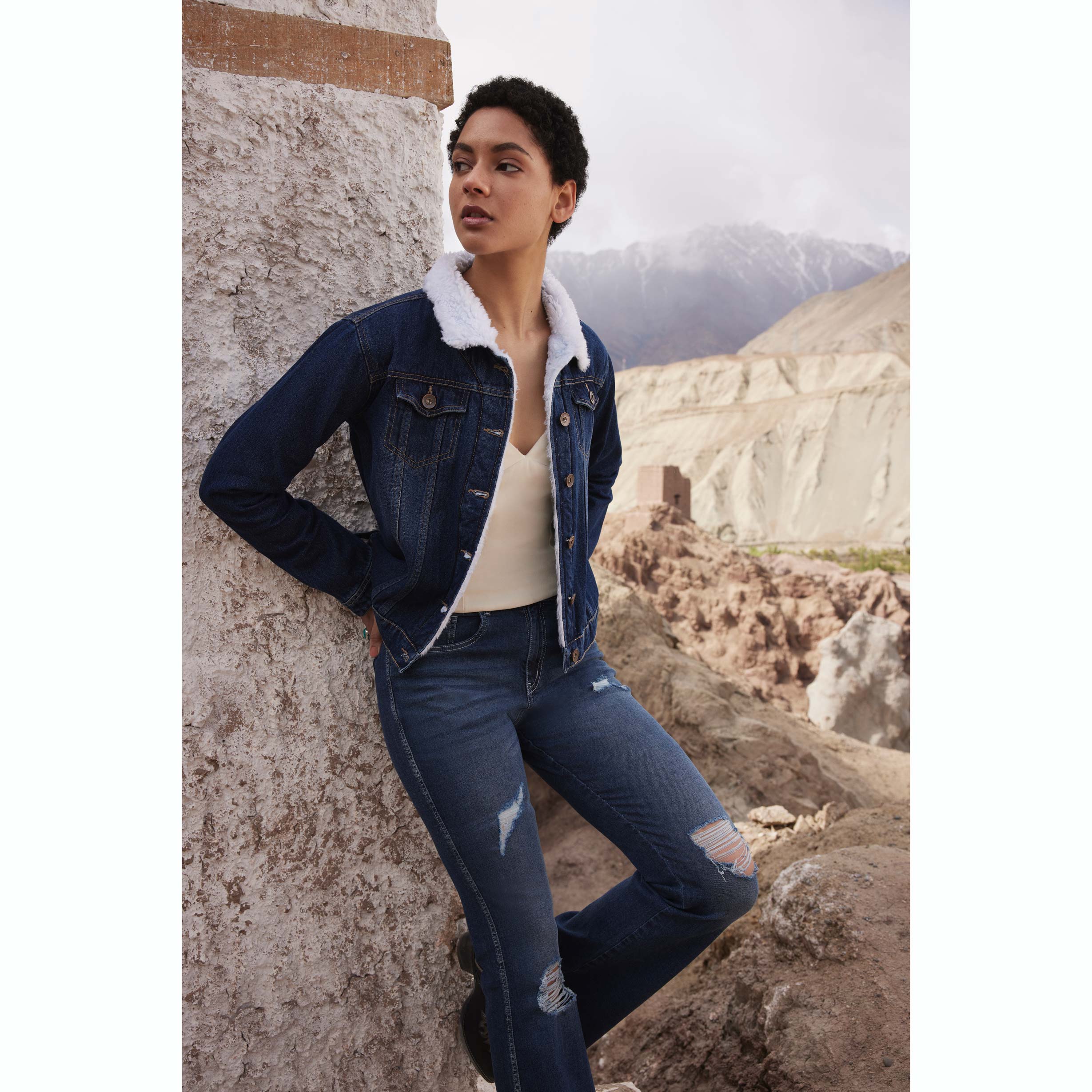 Addilyn Fleece Lined Denim Jacket - Myra USA