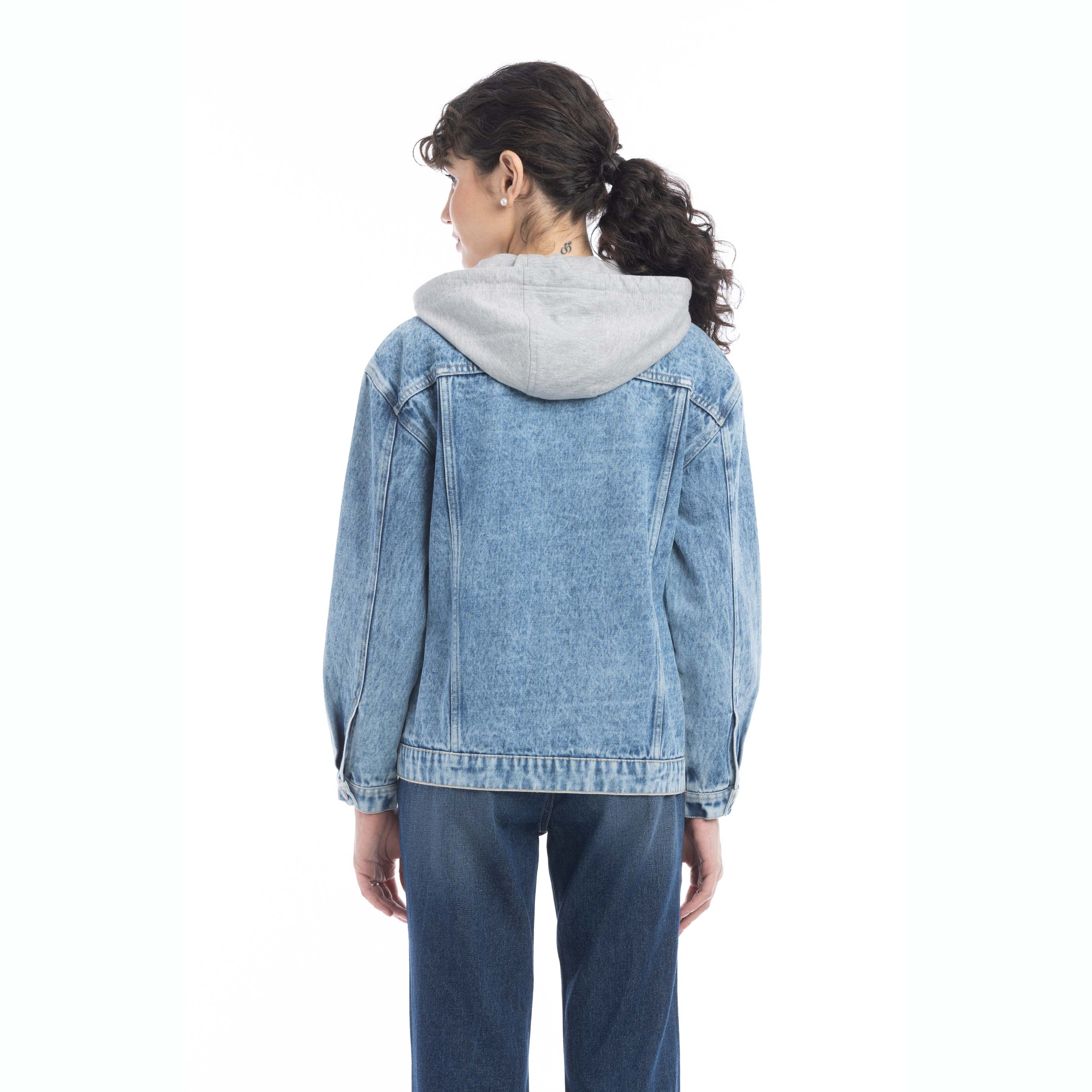 Kayleigh Hoodie Denim Jacket - Myra USA