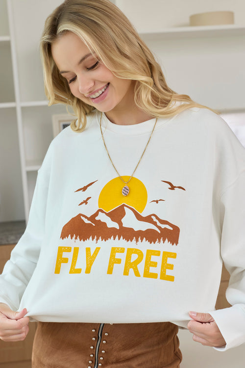 Fly Free Oversized Sweatshirt - Myra USA