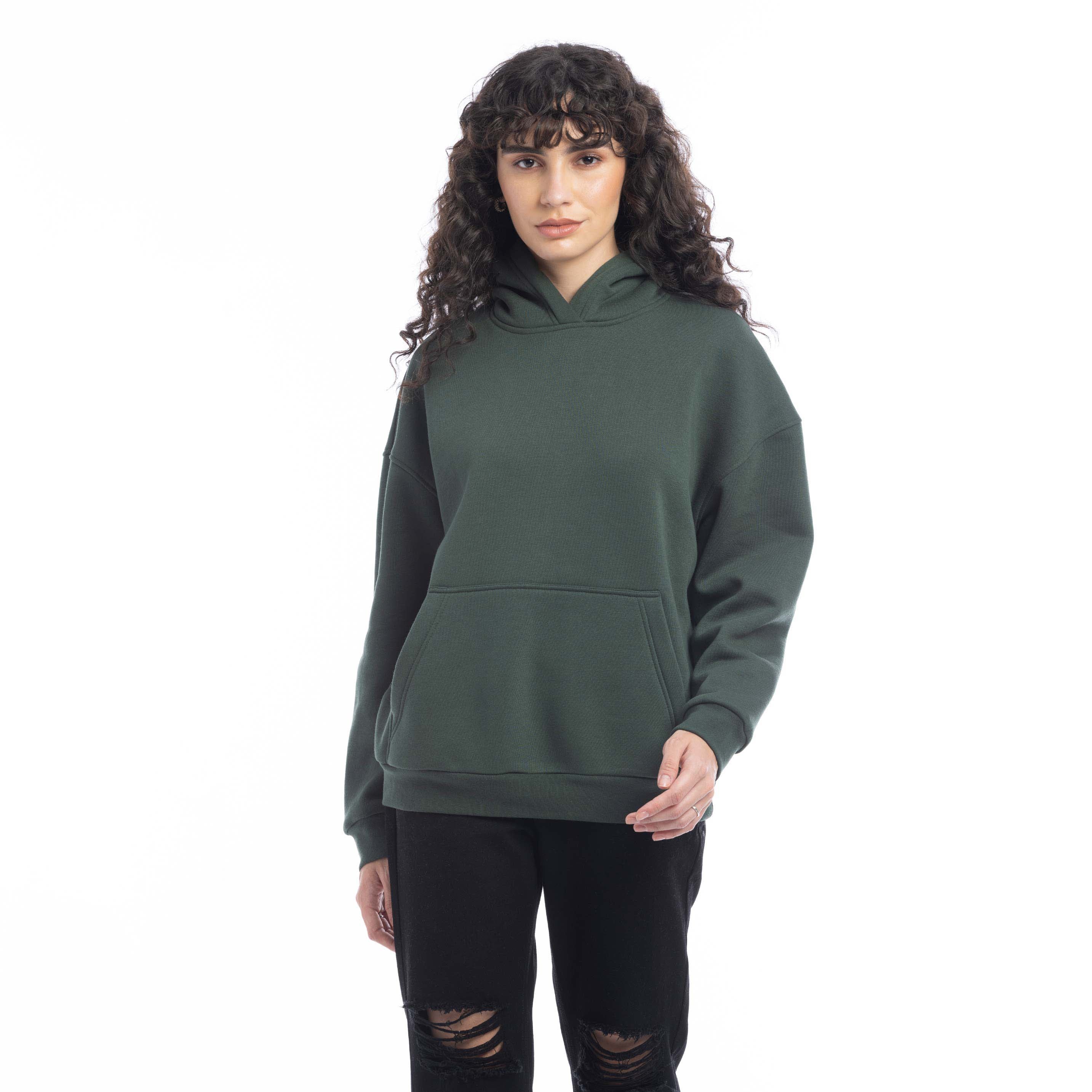 Carmen Hoodie in Forest Green - Myra USA
