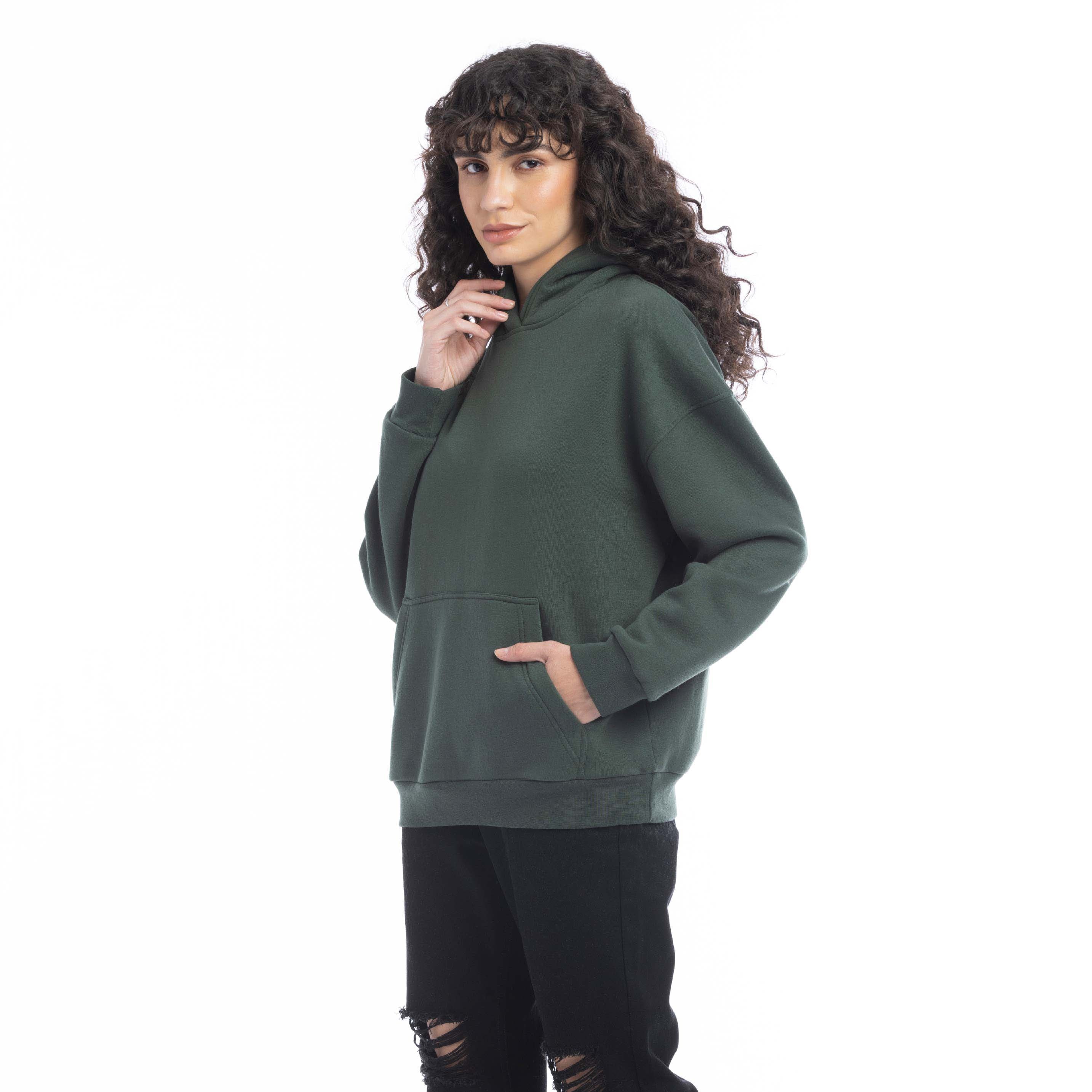 Carmen Hoodie in Forest Green - Myra USA