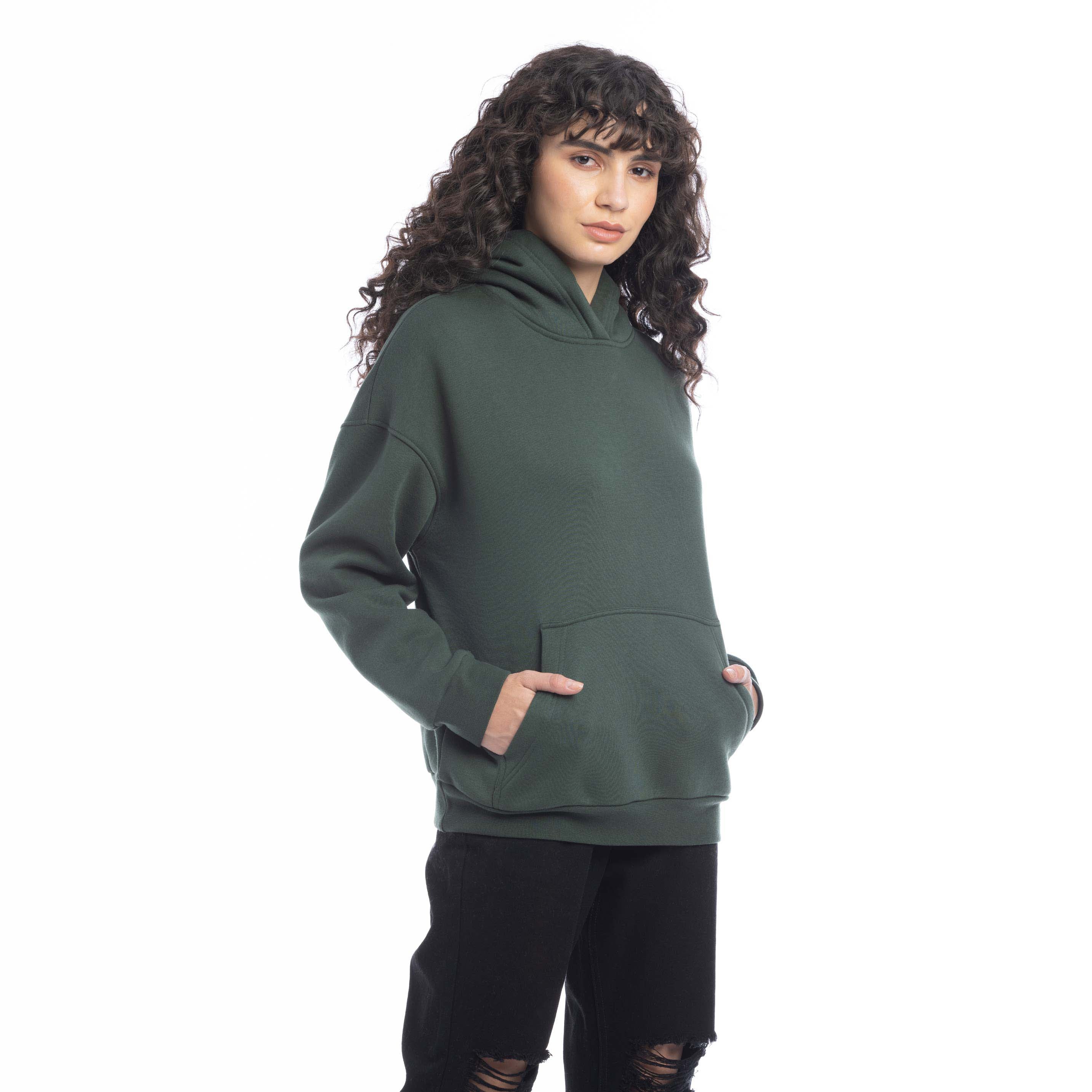 Carmen Hoodie in Forest Green - Myra USA