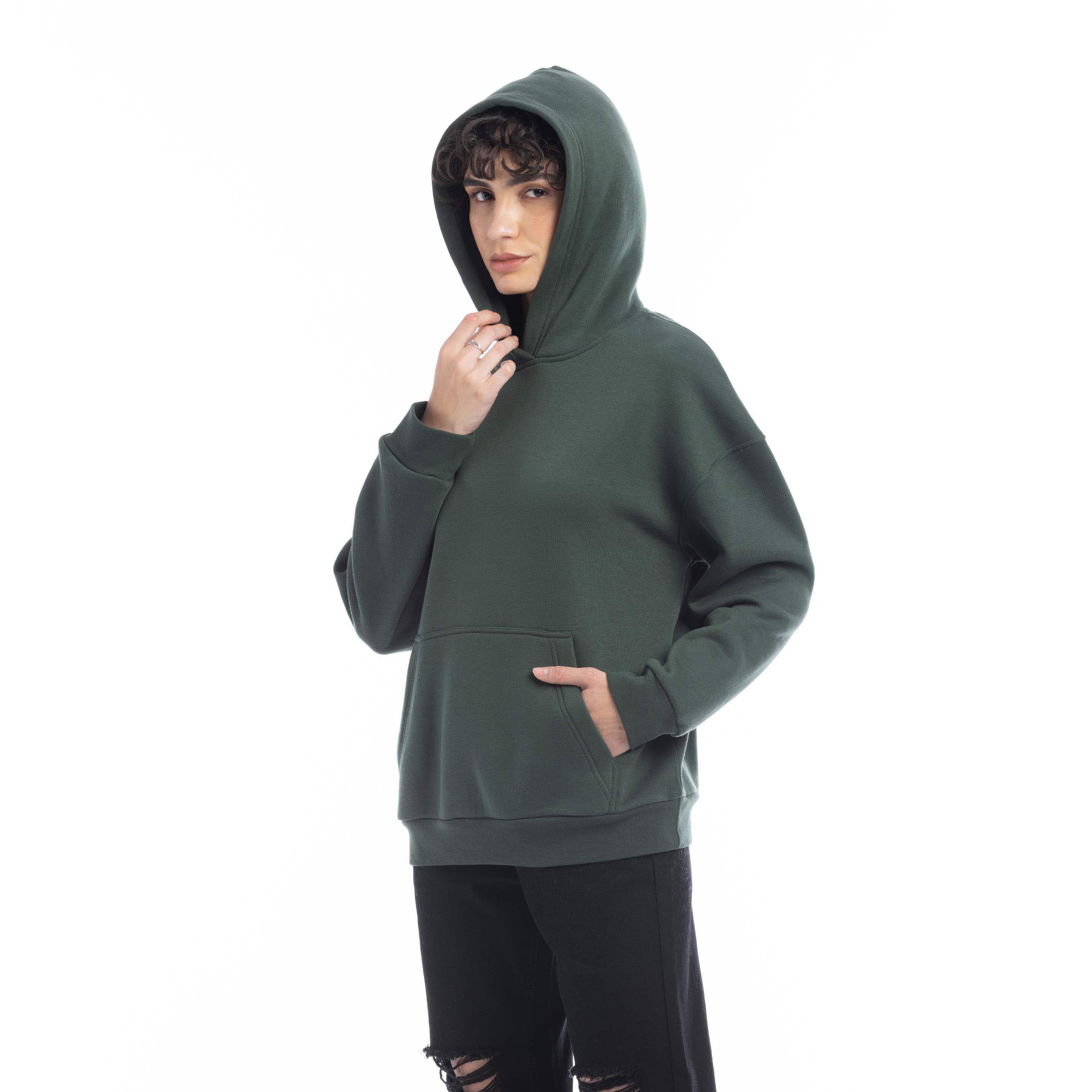 Carmen Hoodie in Forest Green - Myra USA