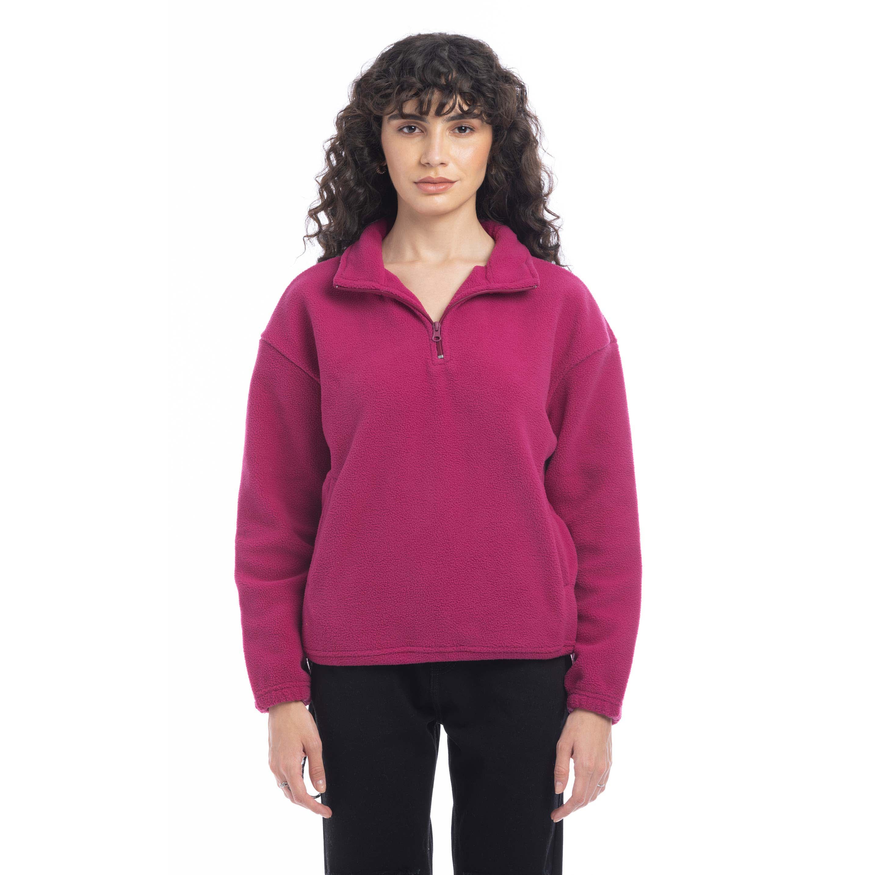 Maren High Collar Jacket in Magenta - Myra USA