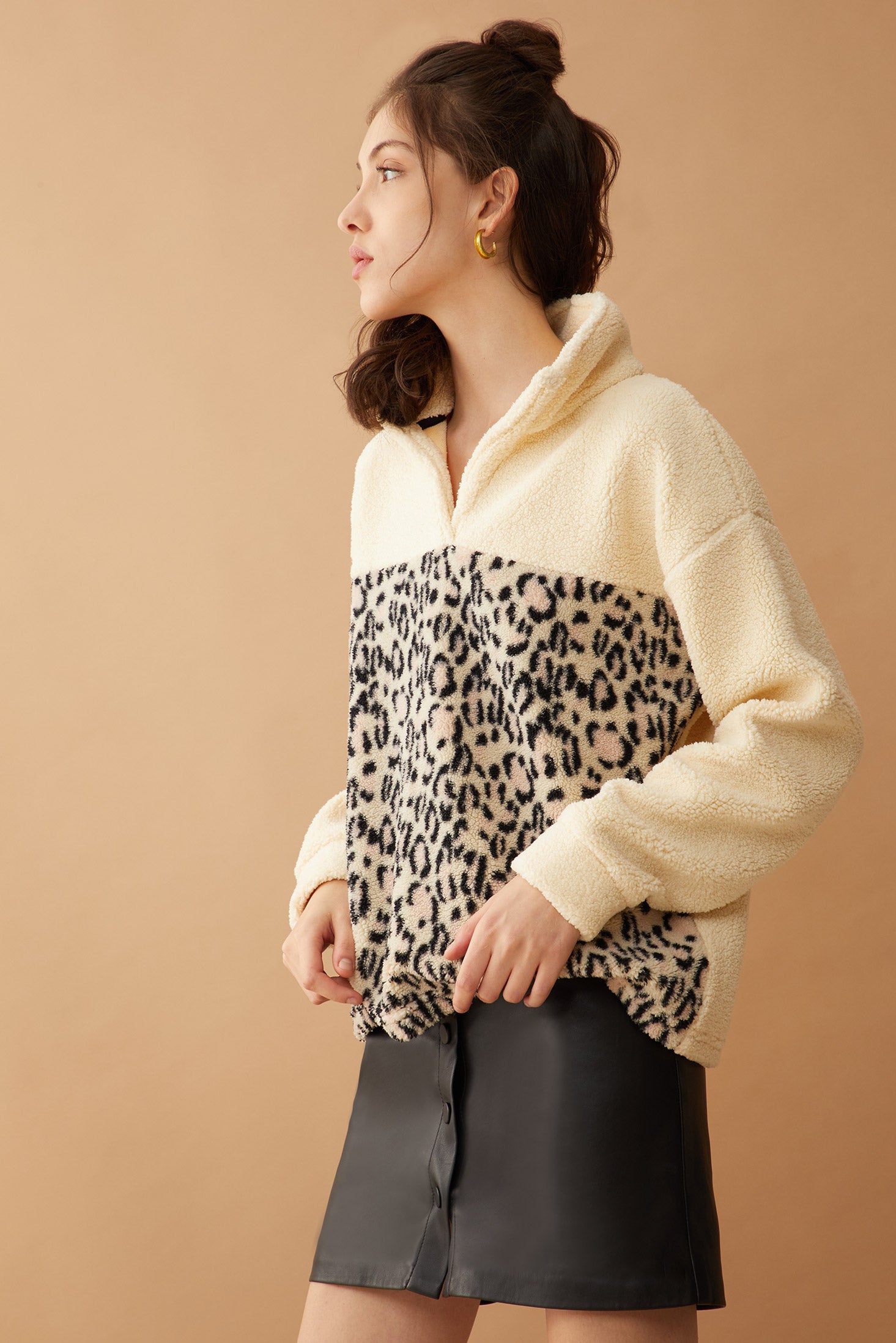 Bristol Animal Print Fleece Jacket - Myra USA