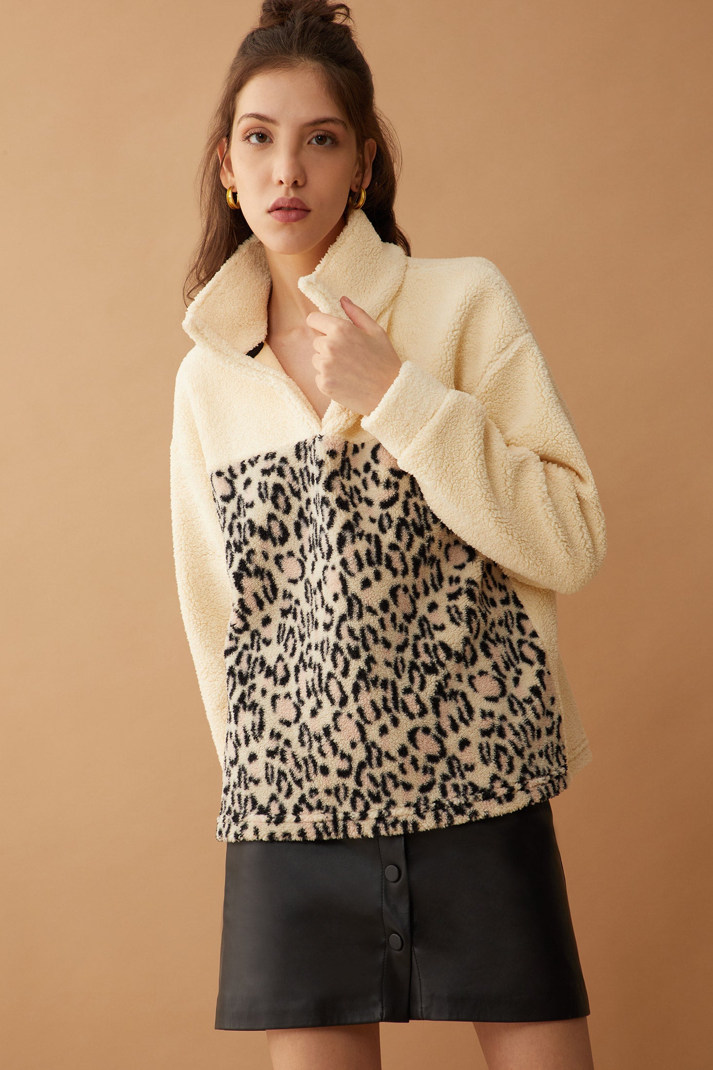Bristol Animal Print Fleece Jacket - Myra USA