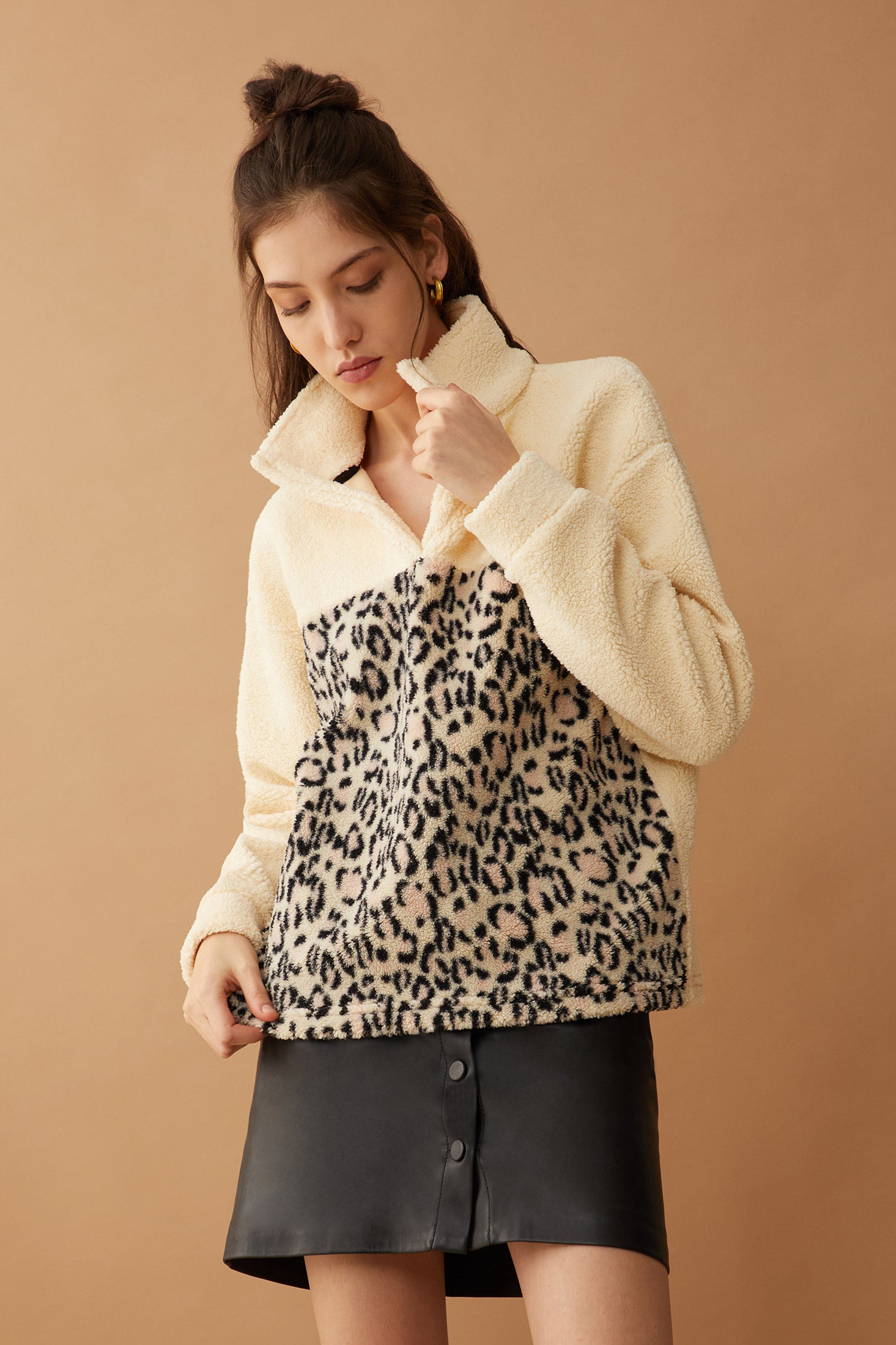Bristol Animal Print Fleece Jacket - Myra USA