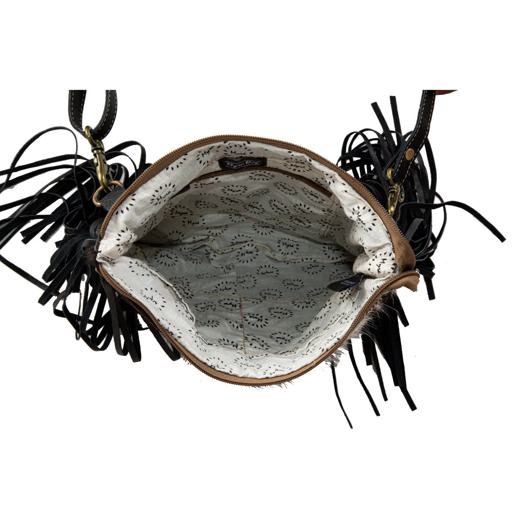 Tumbleweed Trail Fringed Hand-Tooled Bag - Myra USA