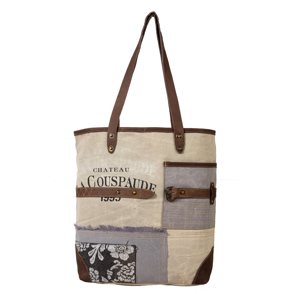French Countryside Patchwork Tote Bag - Myra USA