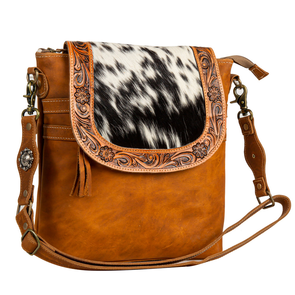 Saddleback Hand-Tooled Bag - Myra USA