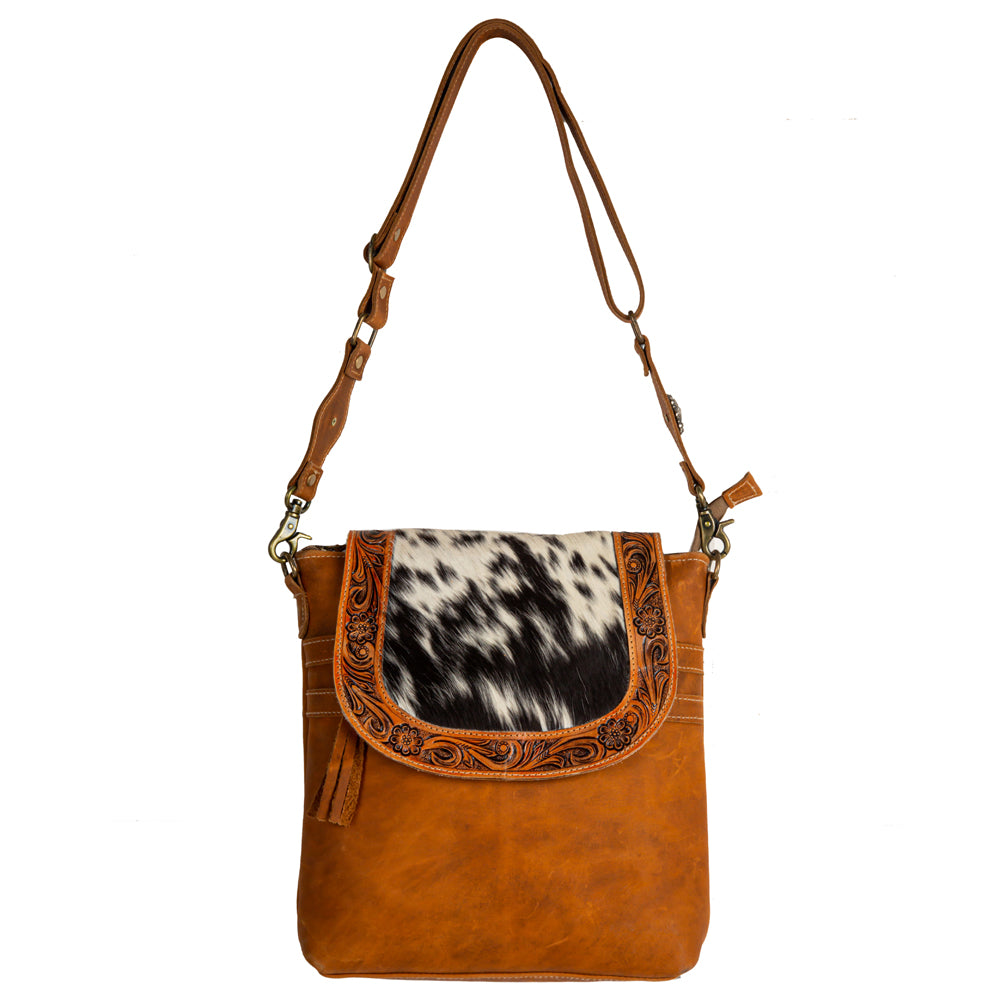 Saddleback Hand-Tooled Bag - Myra USA