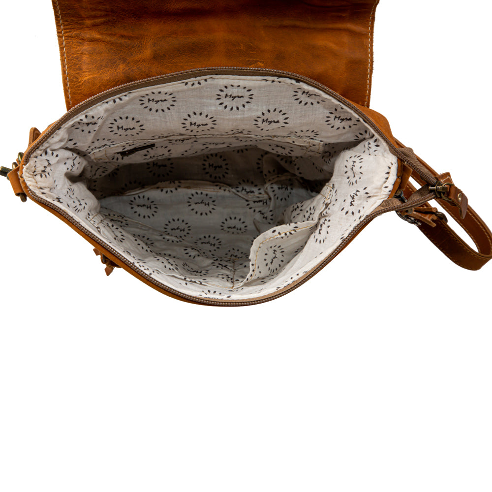 Saddleback Hand-Tooled Bag - Myra USA