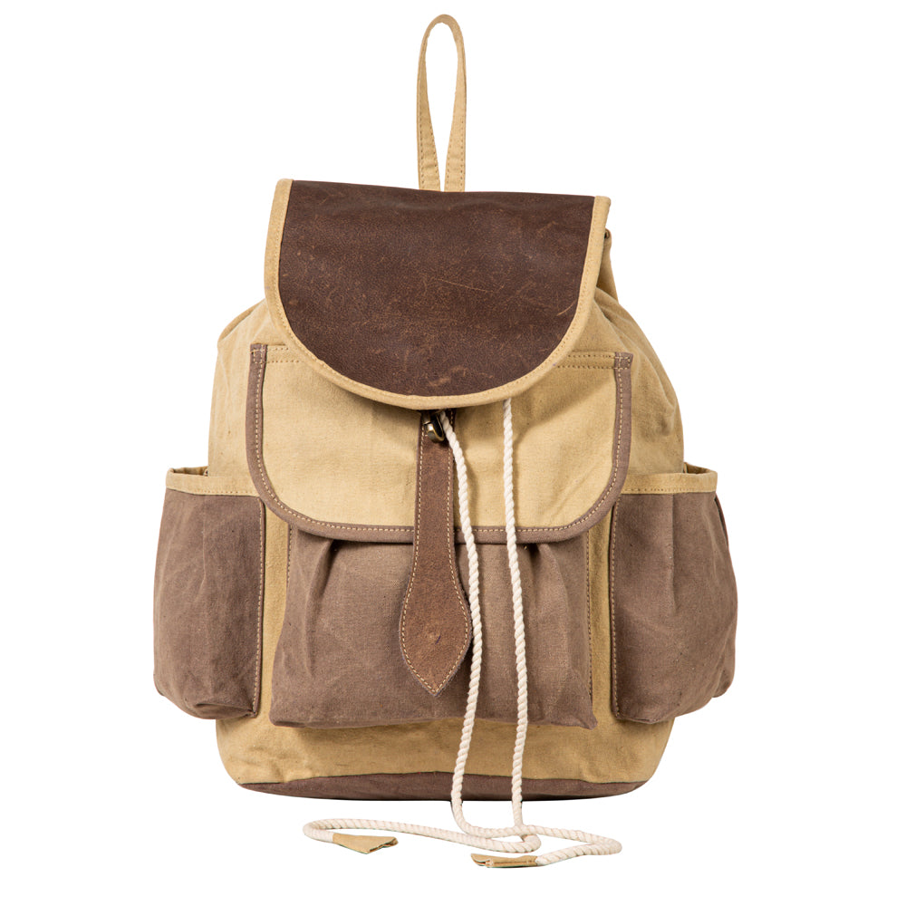 Chesternut Journey Canvas Backpack Bag - Myra USA