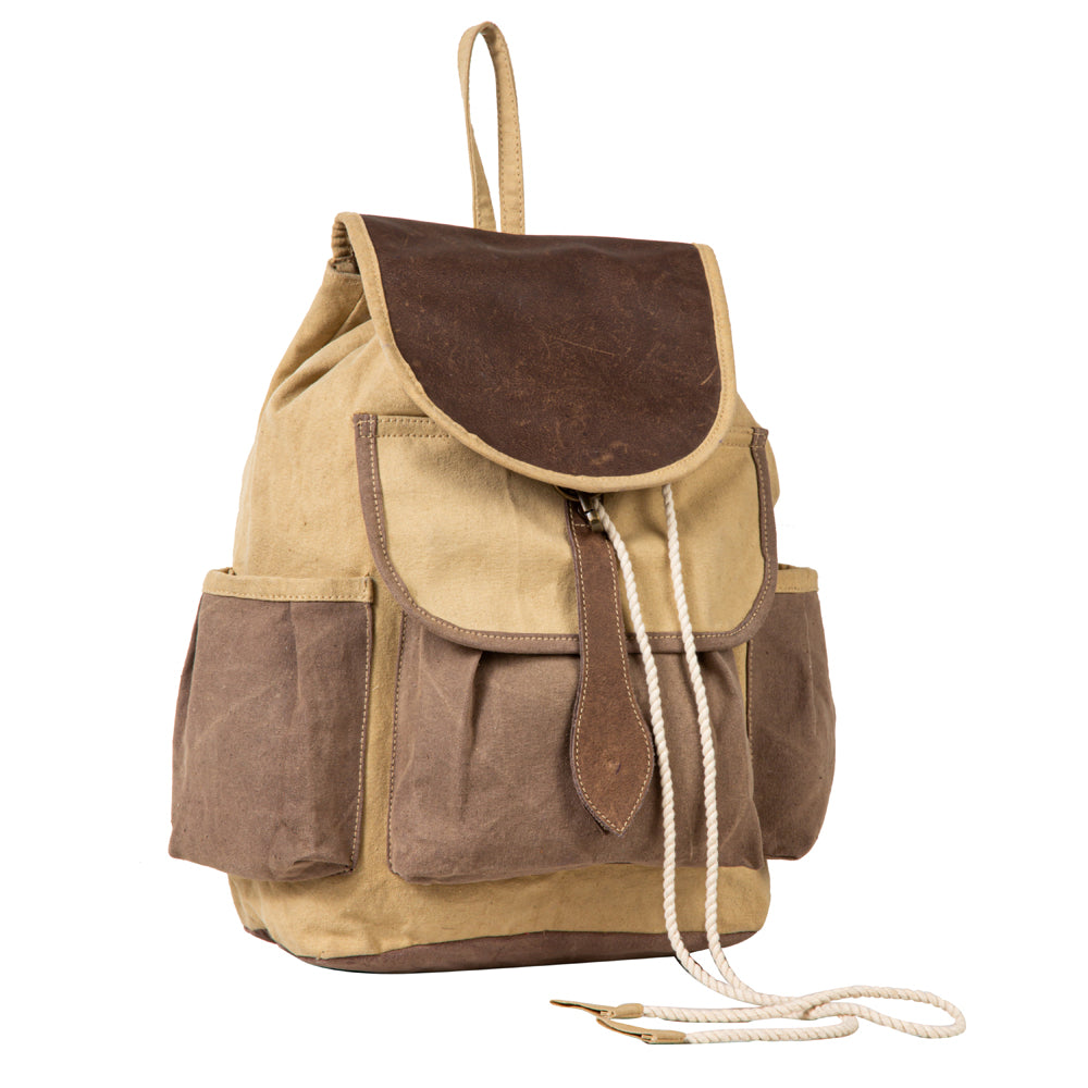 Chesternut Journey Canvas Backpack Bag - Myra USA
