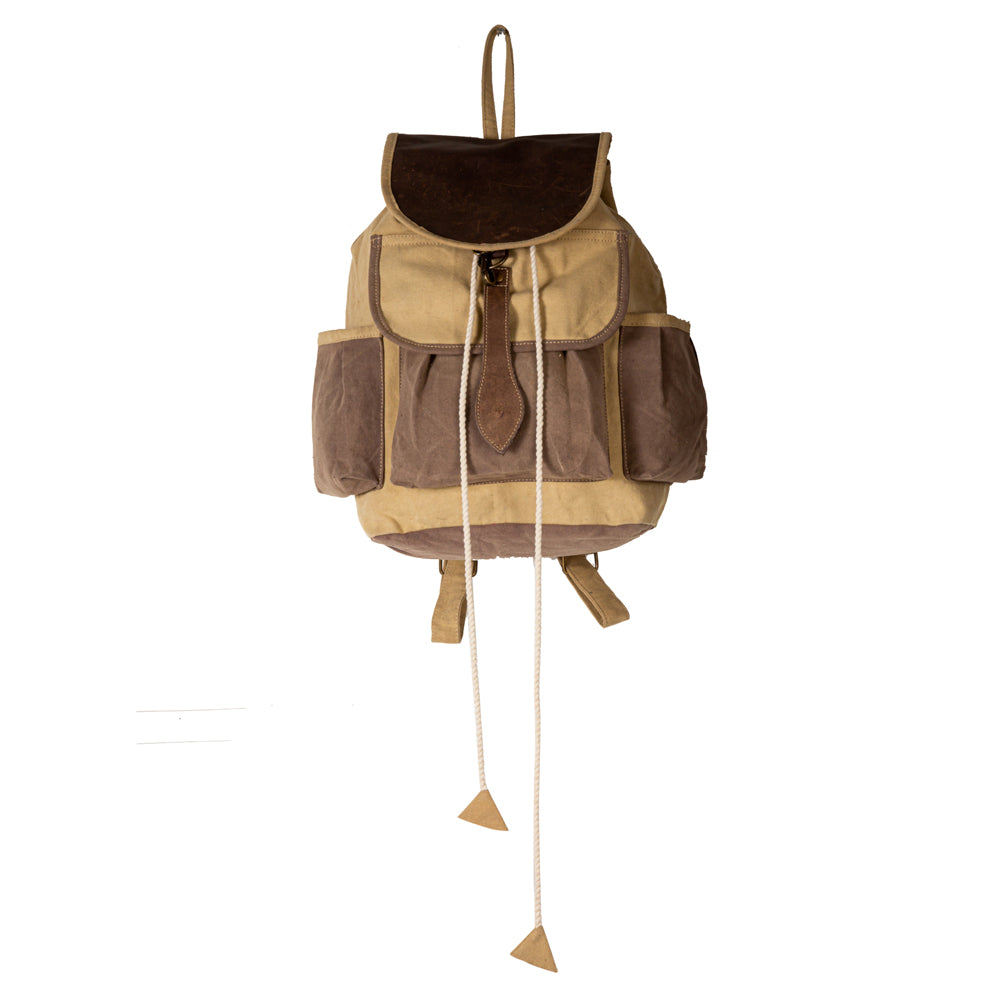 Chesternut Journey Canvas Backpack Bag - Myra USA